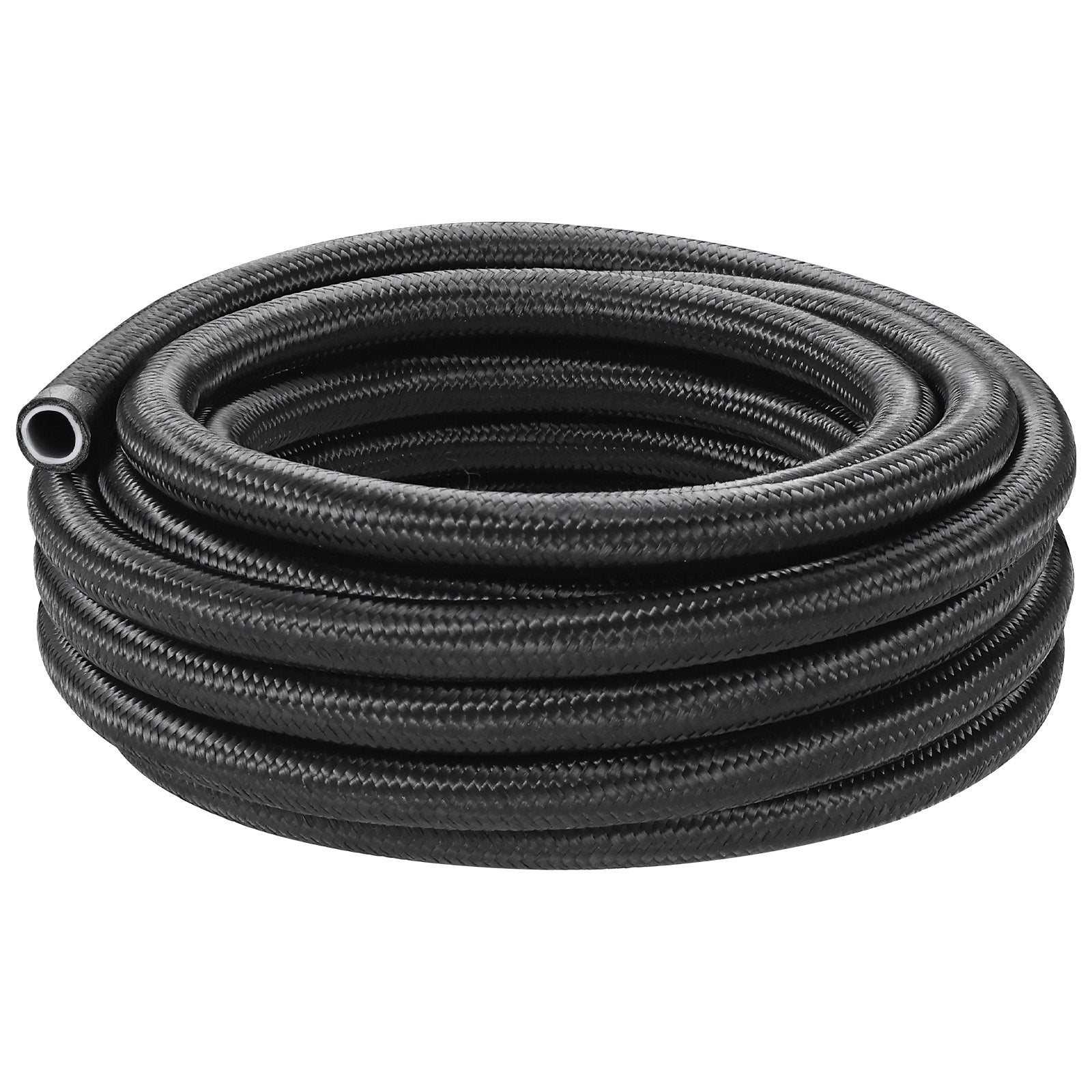 6AN Fuel Line Kit 25ft Nylon Stainless Steel Braided PTFE Hose with 15 Fittings