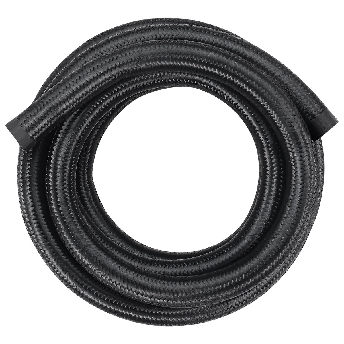 Fuel Line Kit, 10AN Nylon Stainless Steel Braided with 7 Swivel Fittings 3.05m