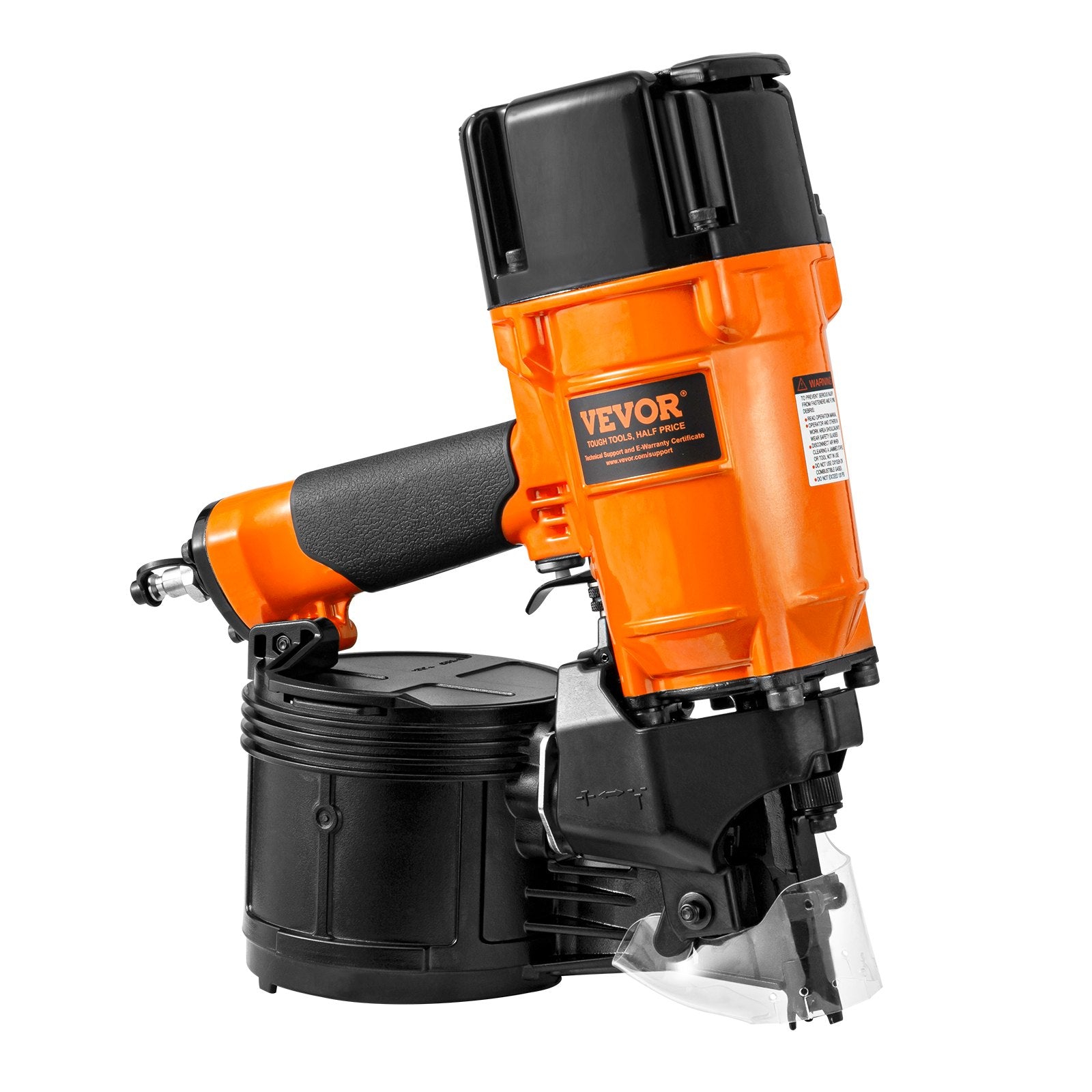 Coil Siding Framing Nailer CN83N Pneumatic Nail Gun 50-83mm Tool-Less 15°