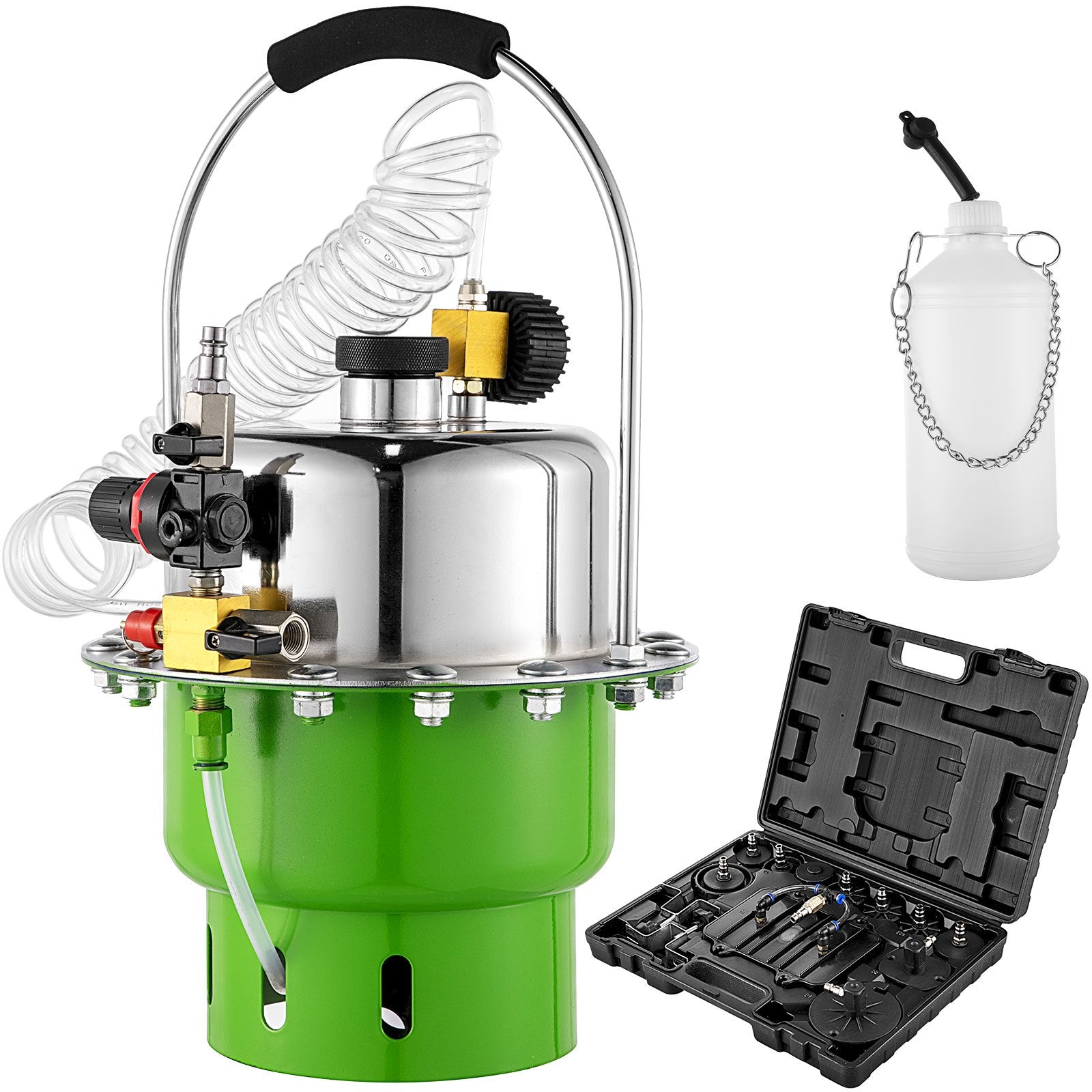 Pneumatic Brake Pressure Bleeder Portable Brake and Clutch Bleeding Tool Kit