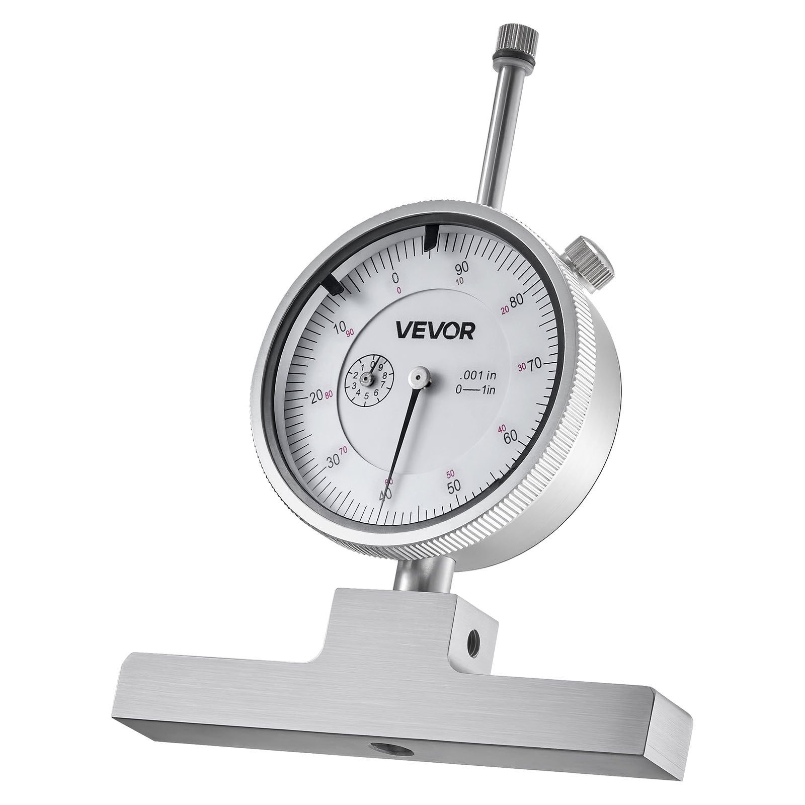 Depth Gauge Micromtr 0-22in Range 0.001in Res 4 Anvils 6 Rods Groove Step Hole