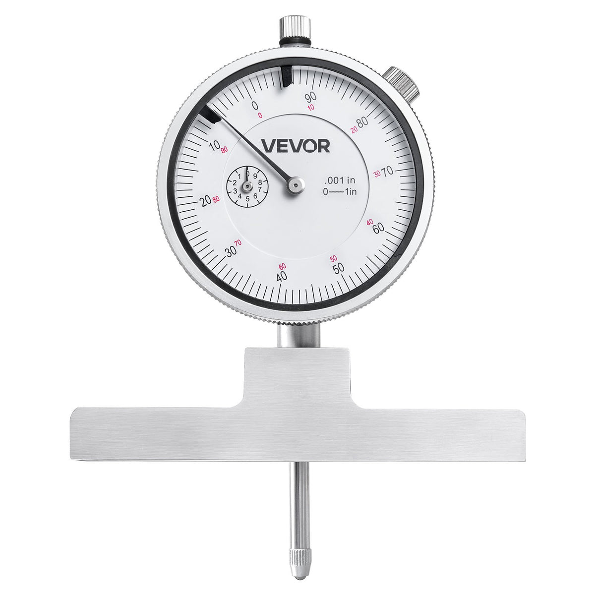 Depth Gauge Micromtr 0-22in Range 0.001in Res 4 Anvils 6 Rods Groove Step Hole