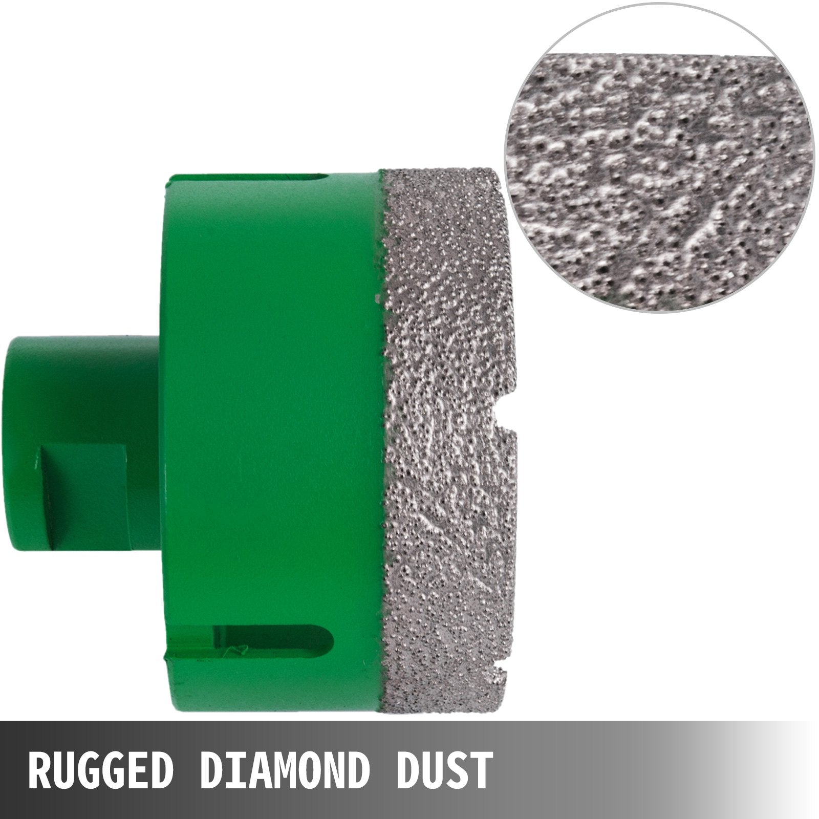 Diamond Hole Saw Set 6PCS Core Bits with Arbor 20-68mm Glass Ceramic Porcelain