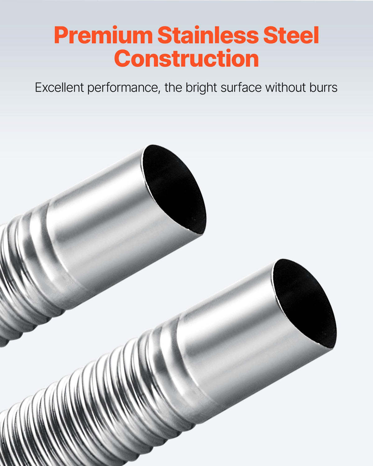 600mm Stainless Steel Diesel Heater Exhaust Hose with Clamps 2-8KW Flexible Line