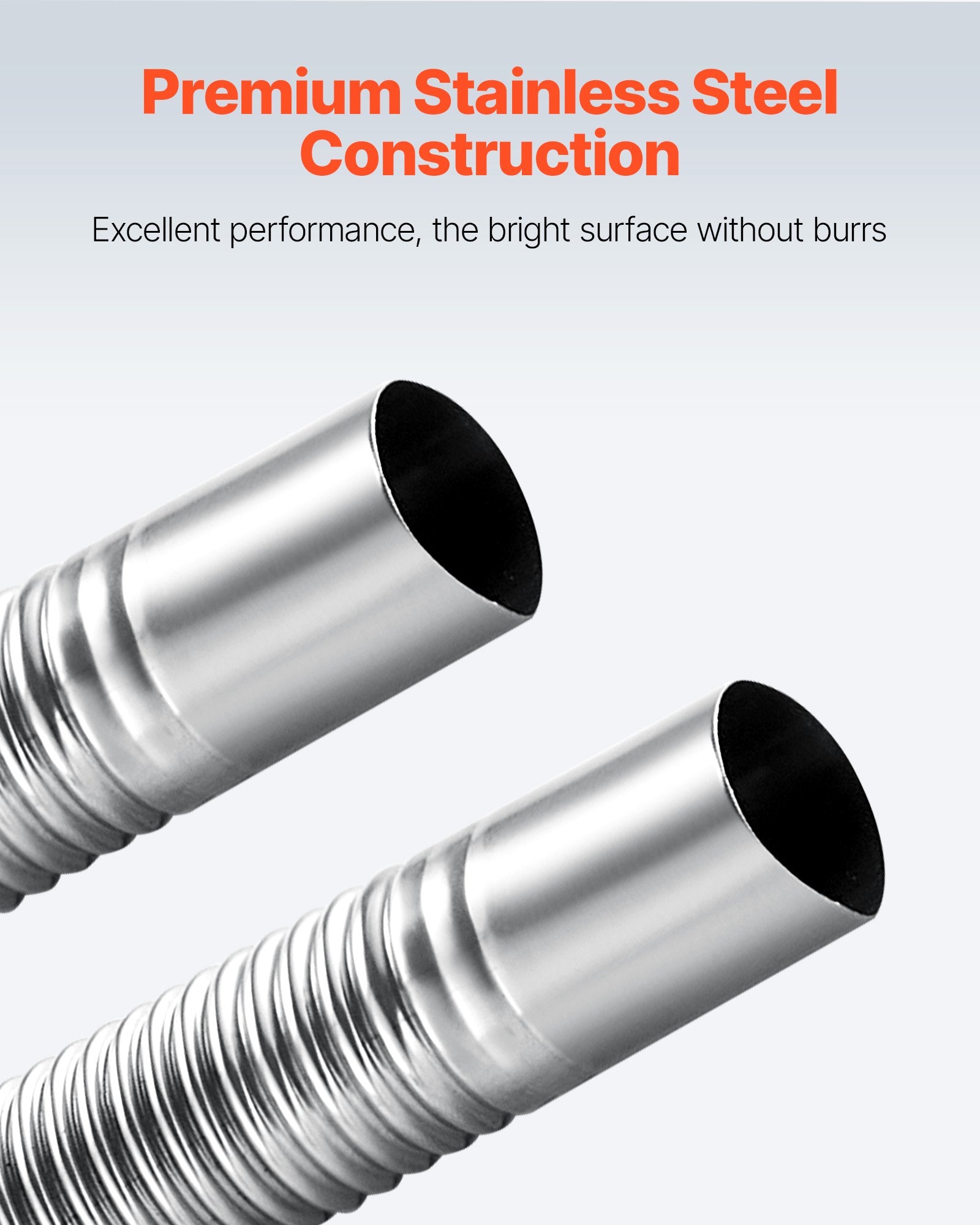 1490mm Stainless Steel Diesel Heater Exhaust Hose with Clamps 2KW-8KW Kit