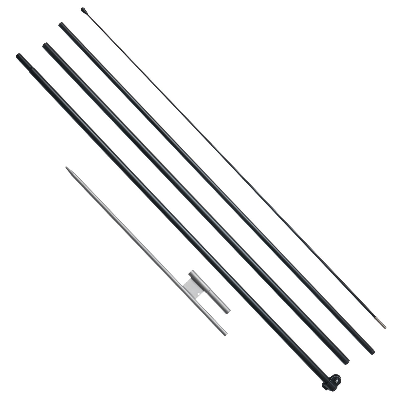 16.3FT Feather Flag Pole Set with Ground Stake and Carrying Bag