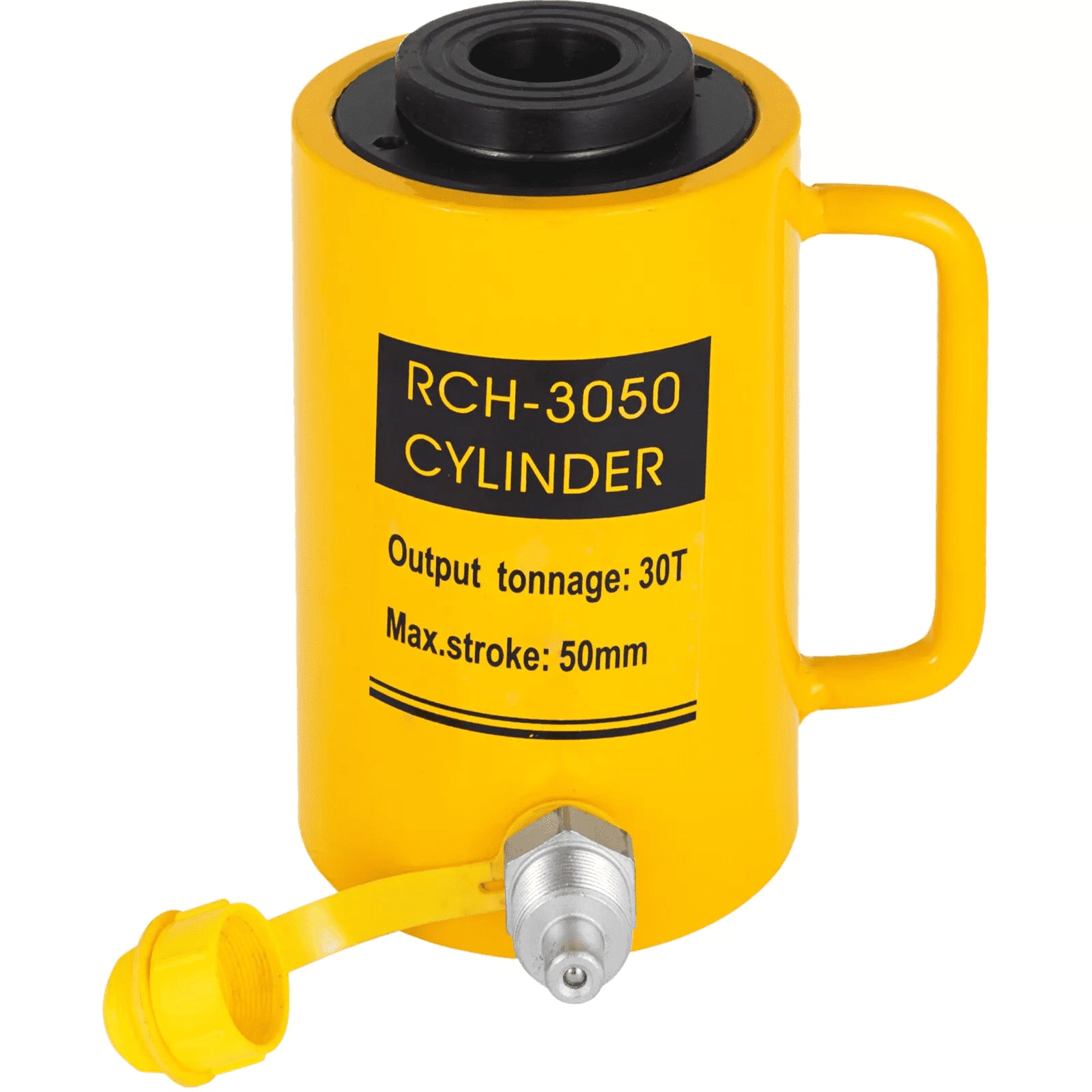 Hydraulic Cylinder Jack 30T 66000LBS 50mm Plunger Ram Heavy Duty Hollow Jack