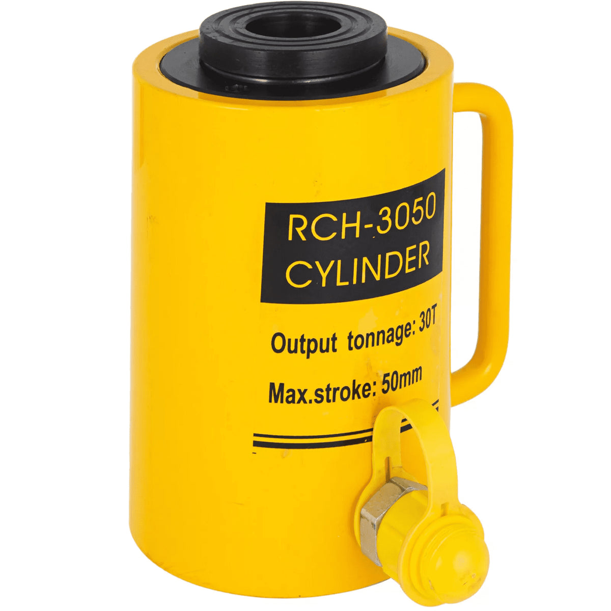 Hydraulic Cylinder Jack 30T 66000LBS 50mm Plunger Ram Heavy Duty Hollow Jack