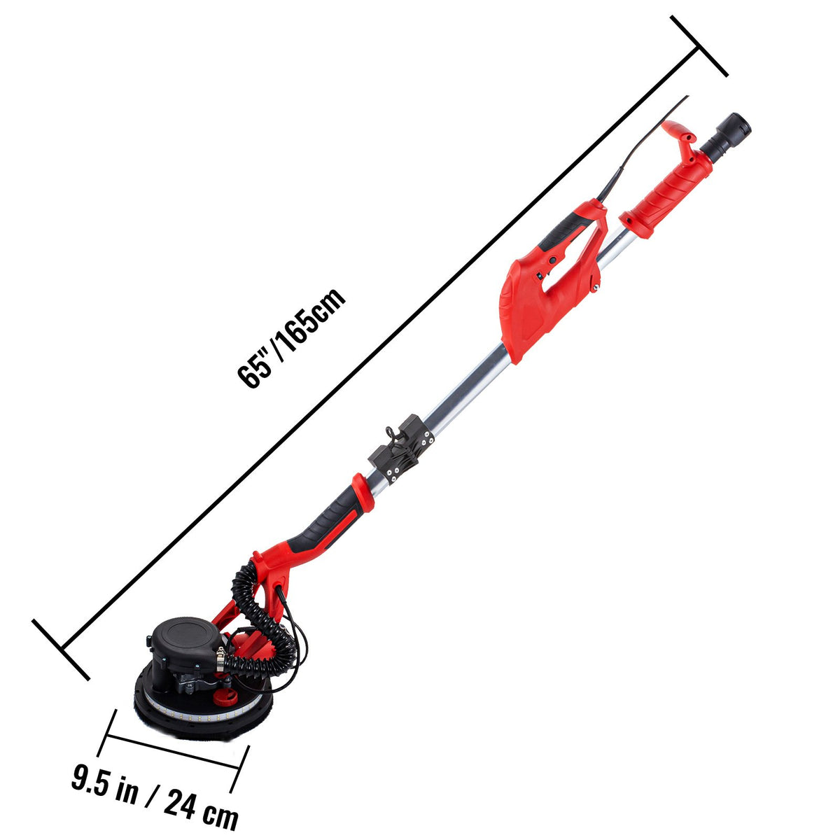 Drywall Sander 750W Electric Wall Sander 800–1750 RPM with LED Strip Light