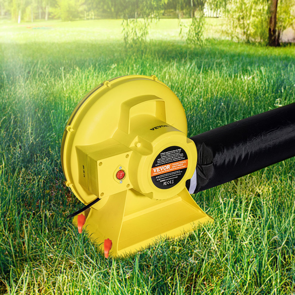 Inflatable Air Blower Pump Fan Bounce House Electric Pump Inflator Yellow