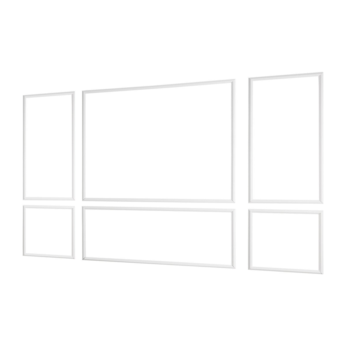 Wall Molding Wainscoting Panels Kit Paintable Accent Wall Trim White