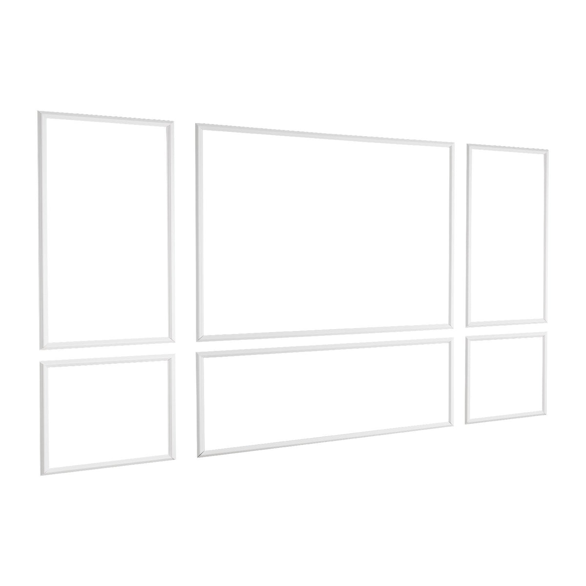 Wall Molding Wainscoting Panels Kit Paintable Accent Wall Trim White