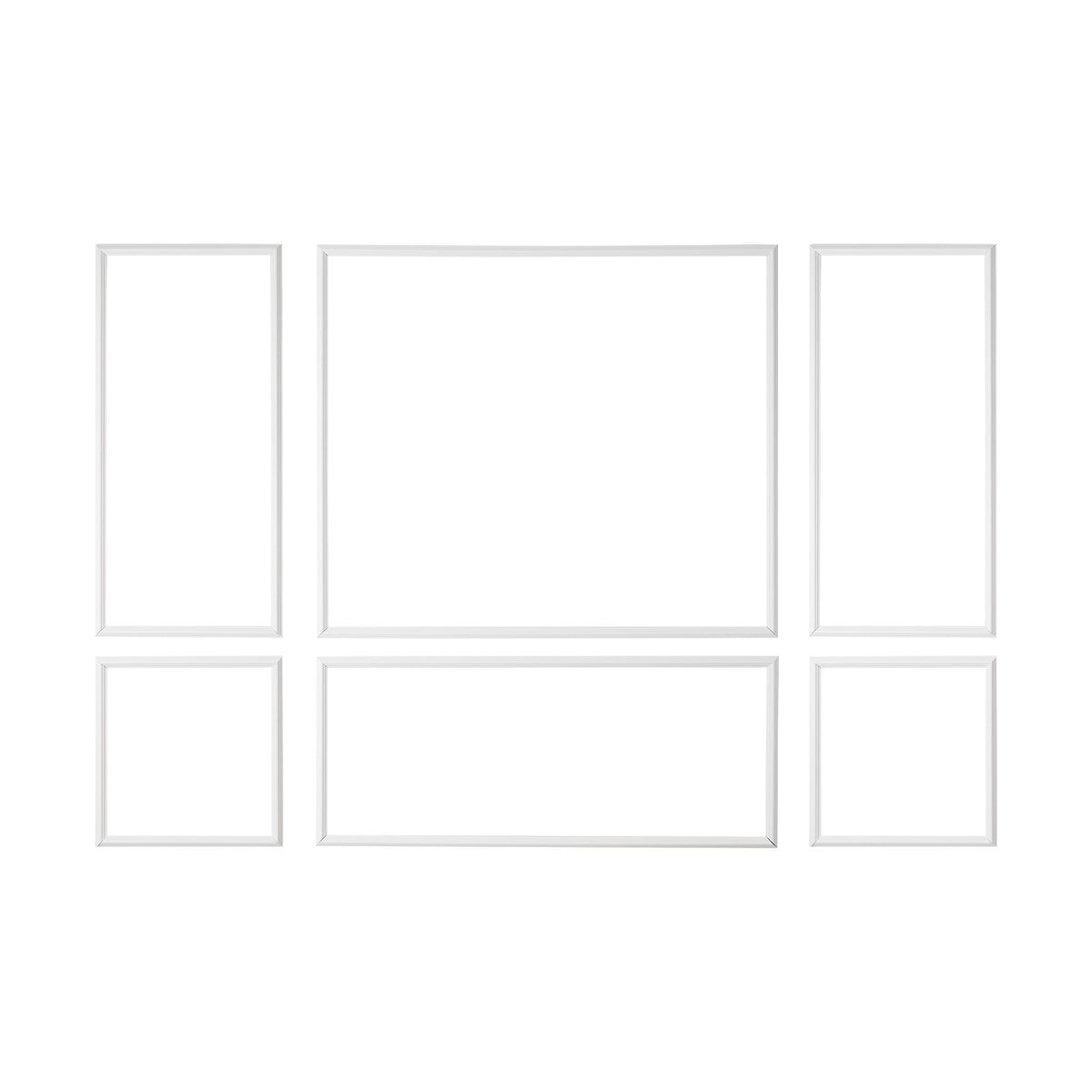 Wall Molding Wainscoting Panels Kit Paintable Accent Wall Trim White
