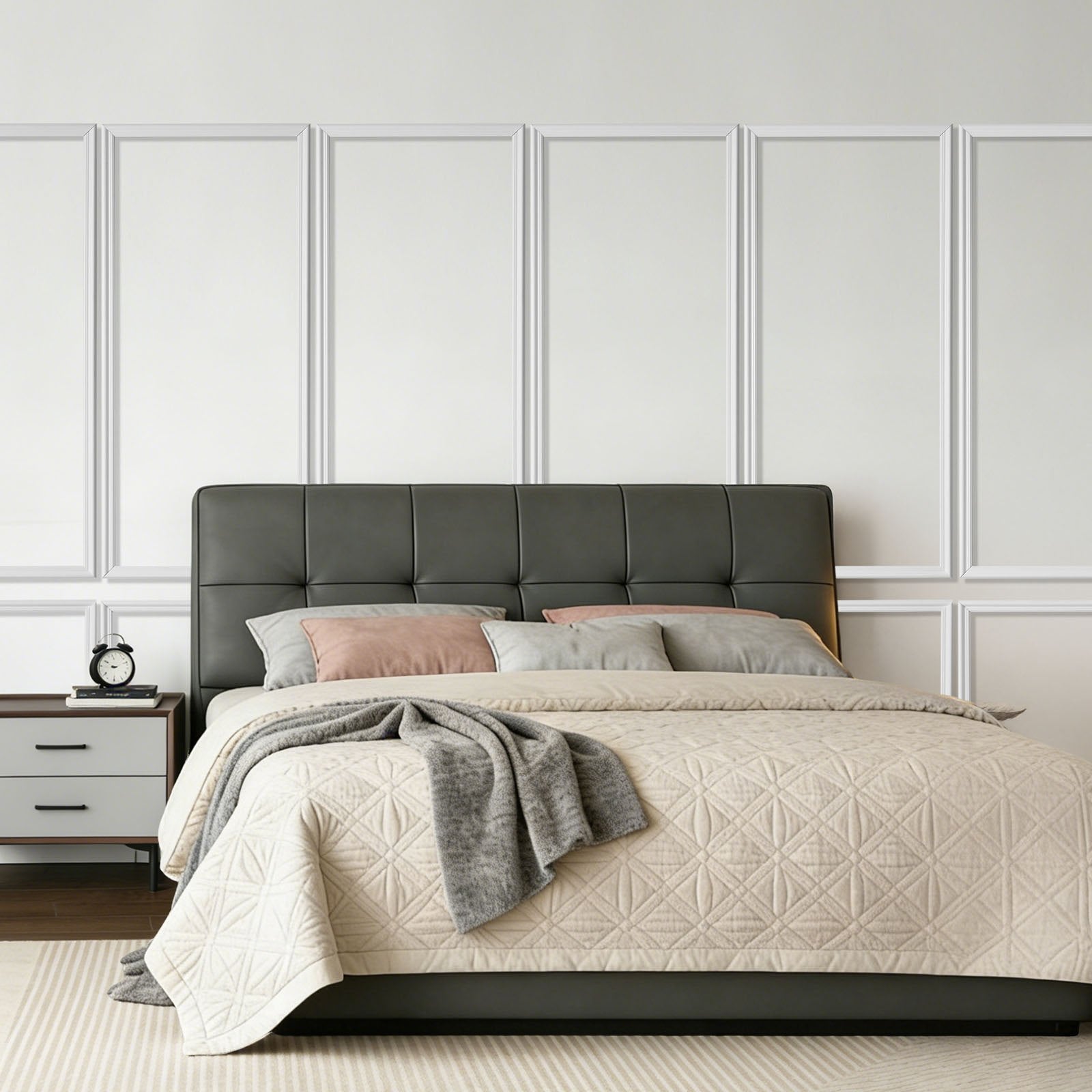 Wall Molding Wainscoting Panels Kit Paintable Accent Wall Trim White