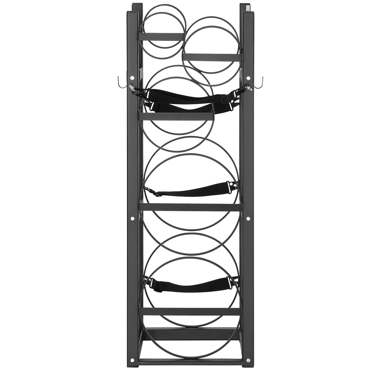 Refrigerant Cylinder Rack and Holders for 2 x 30lbs, 3 Small Tanks, Freon, Gases