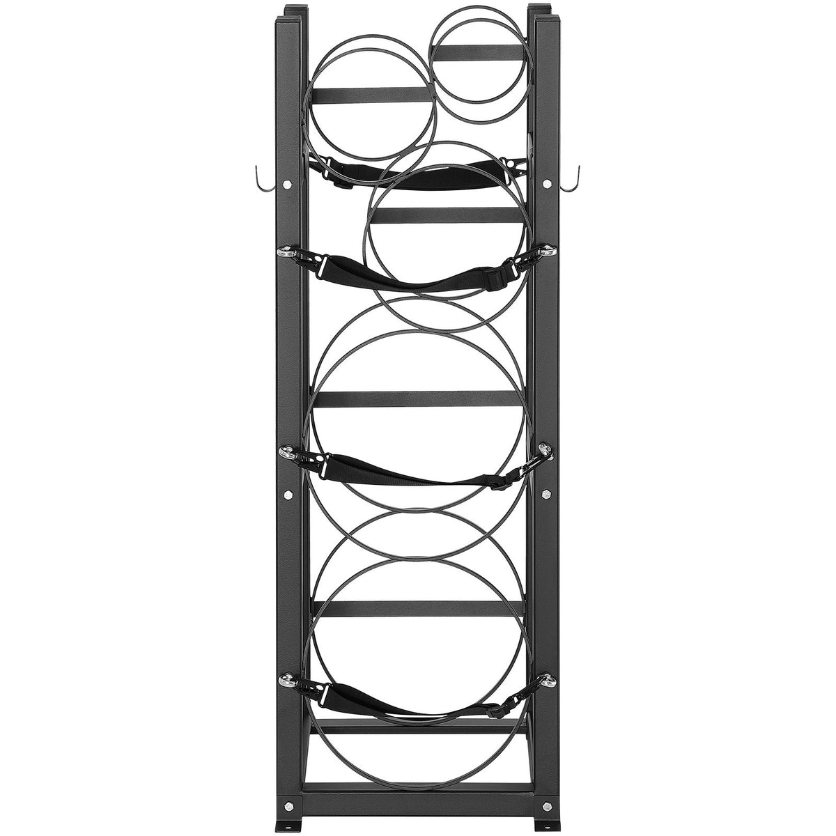 Refrigerant Cylinder Rack and Holders for 2 x 30lbs, 3 Small Tanks, Freon, Gases
