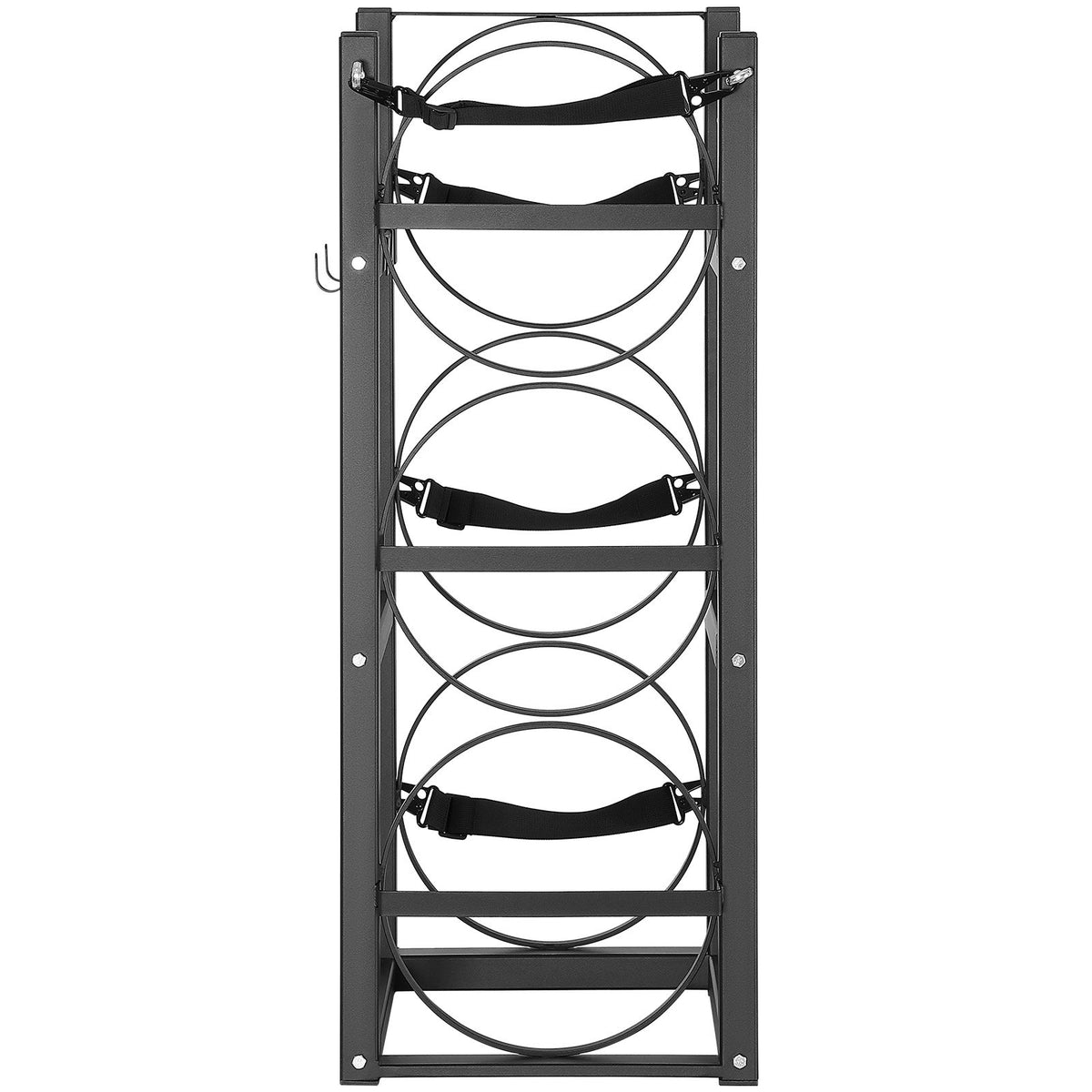 Refrigerant Tank Rack 12.79x12.99x33.07" for 3x30lb Gas Cylinder Storage