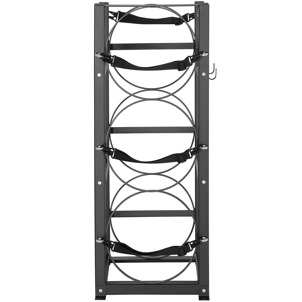 Refrigerant Tank Rack 12.79x12.99x33.07" for 3x30lb Gas Cylinder Storage