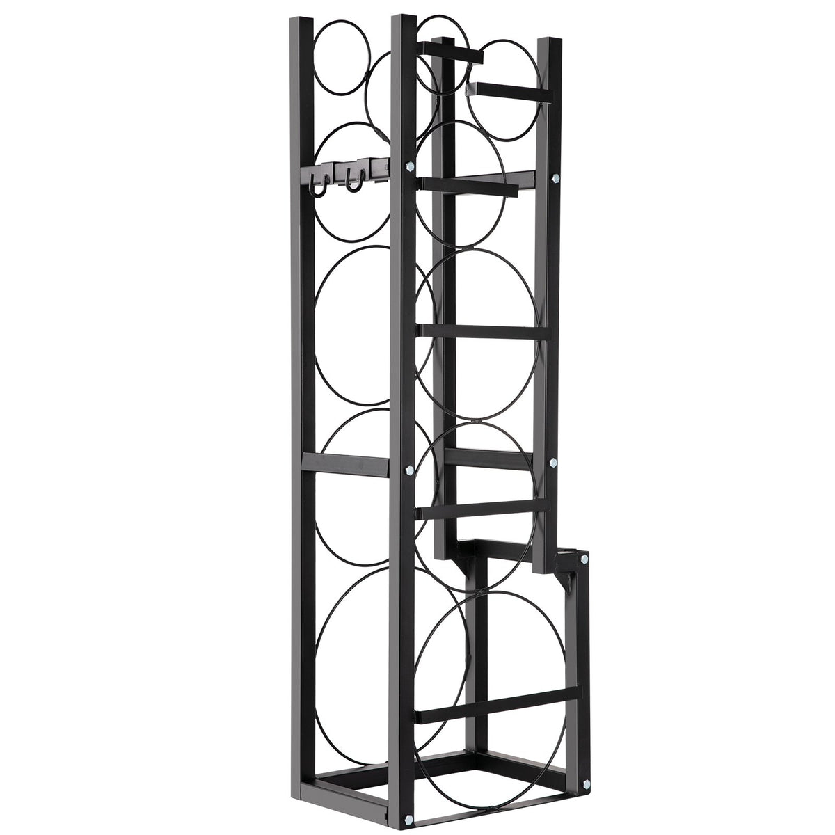 Refrigerant Cylinder Rack Carbon Steel 6 Bottle Gas Storage Holder