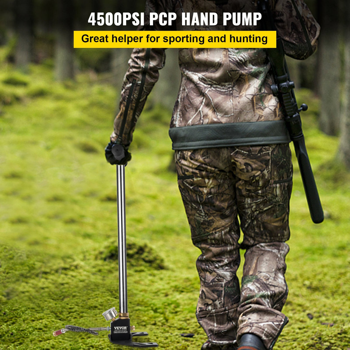 Portable High Pressure 3 Stage Hand Pump 4500 PSI PCP Air Pump