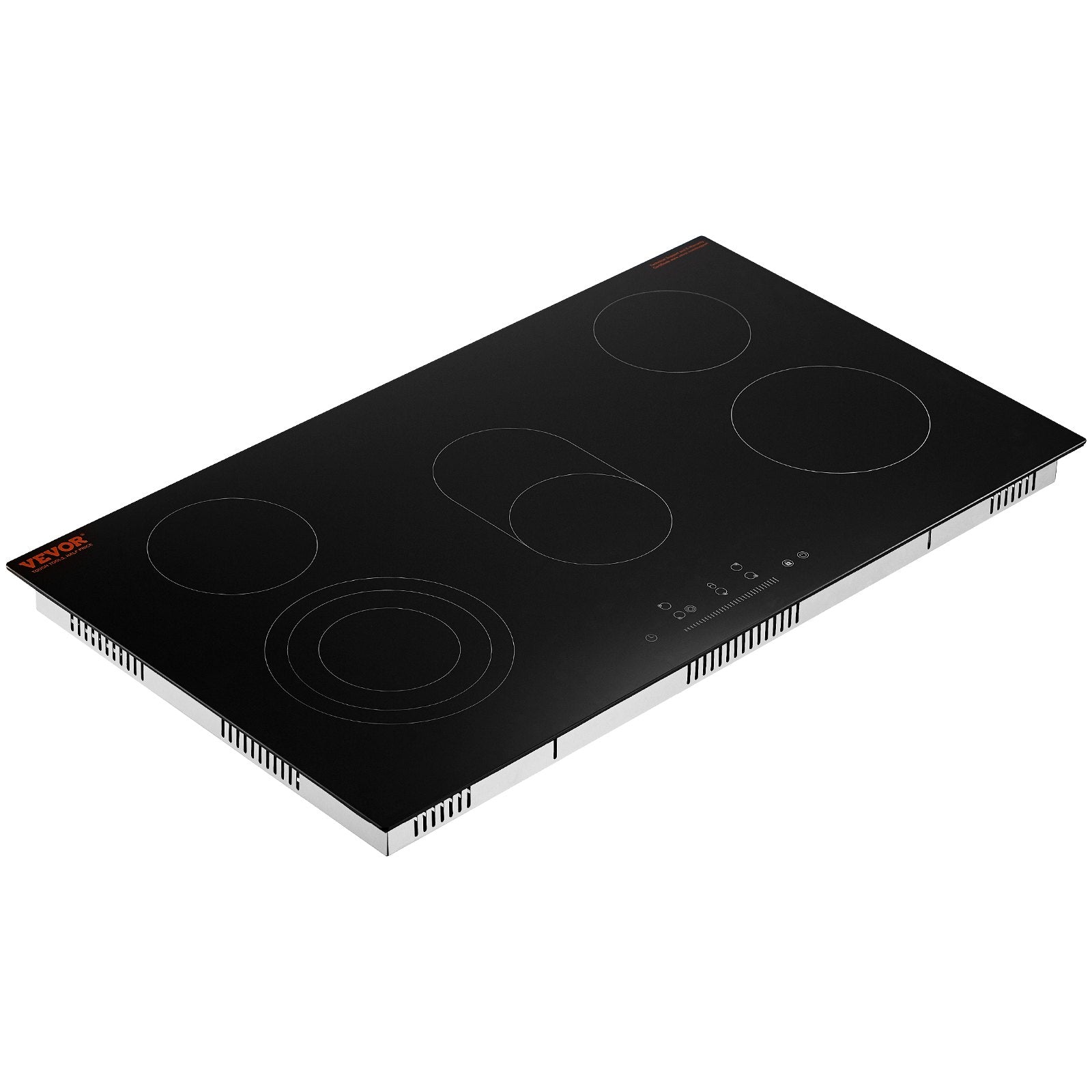 36" 5-Burner Electric Cooktop 8600W Ceramic Top Touch Control Child Lock