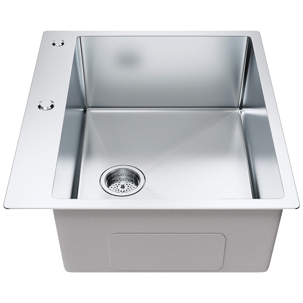 Kitchen Sink 25", 304 Stainless Steel Top Mount Single Bowl, Pack of 2 with Accessories