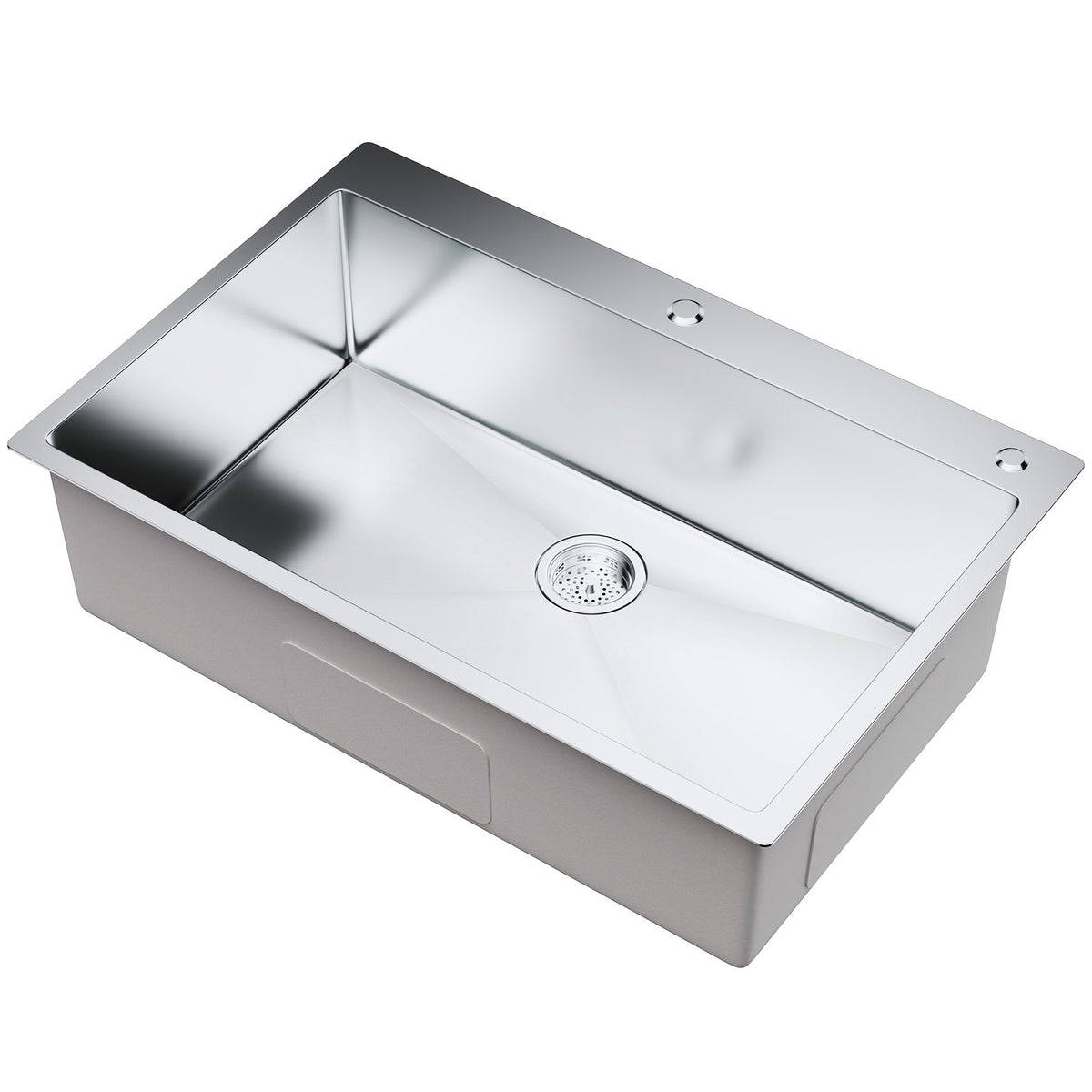 Kitchen Sink 33", 304 Stainless Steel Top Mount Single Bowl, Pack of 3 with Accessories