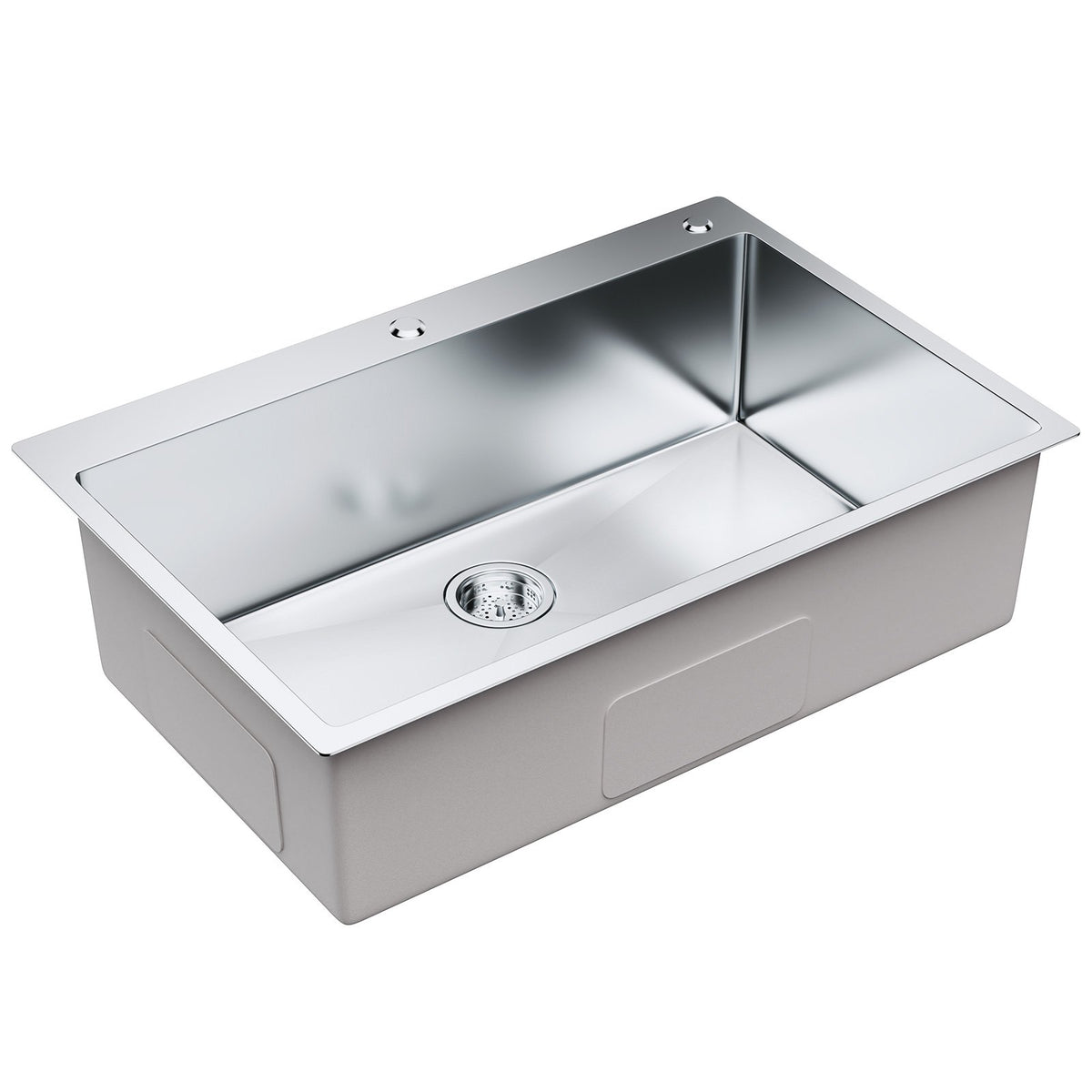 Kitchen Sink 33", 304 Stainless Steel Top Mount Single Bowl, Pack of 3 with Accessories