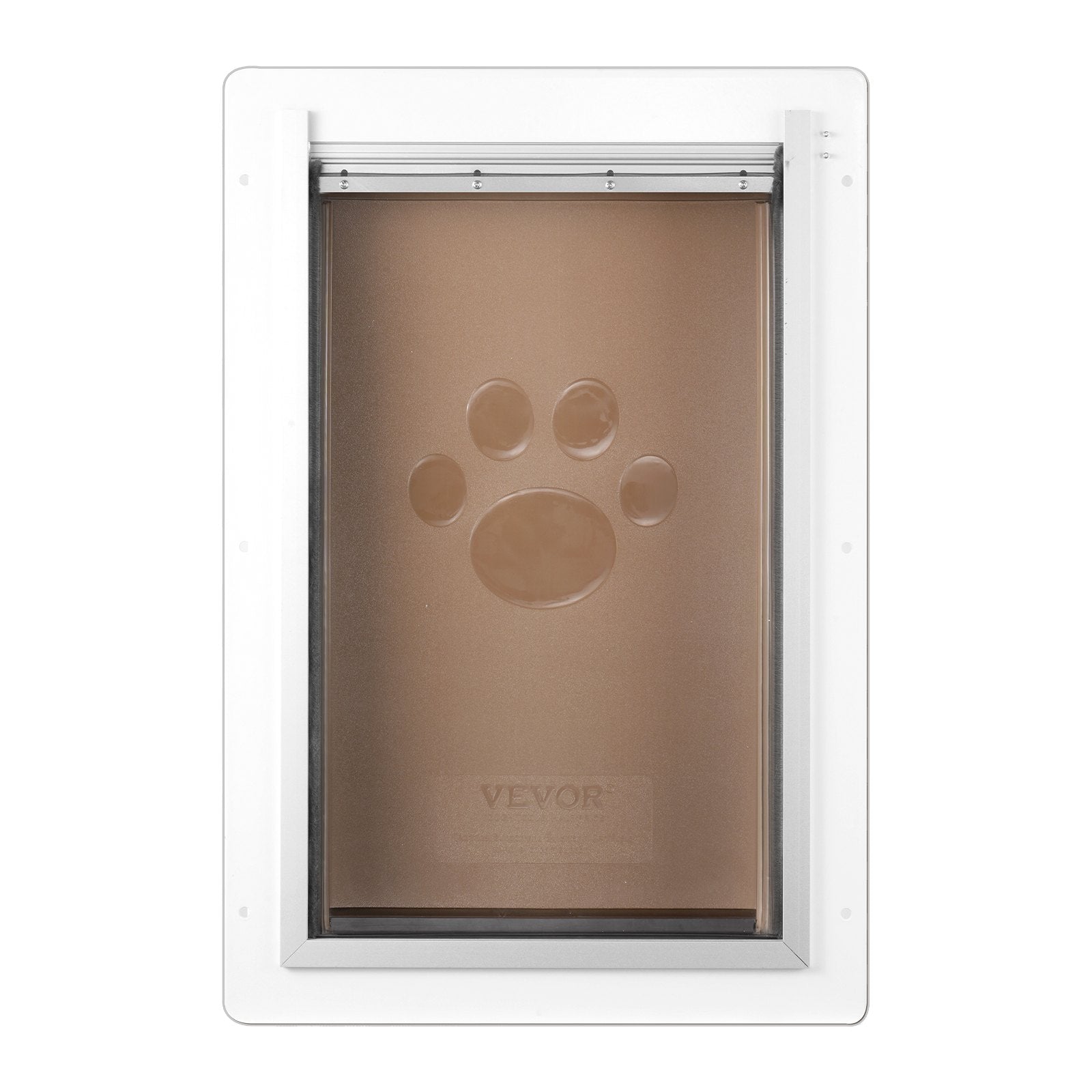 Pet Door 31.2x43.5cm Metal Frame with Lock 3-Flap Weatherproof Door for Cats Dog