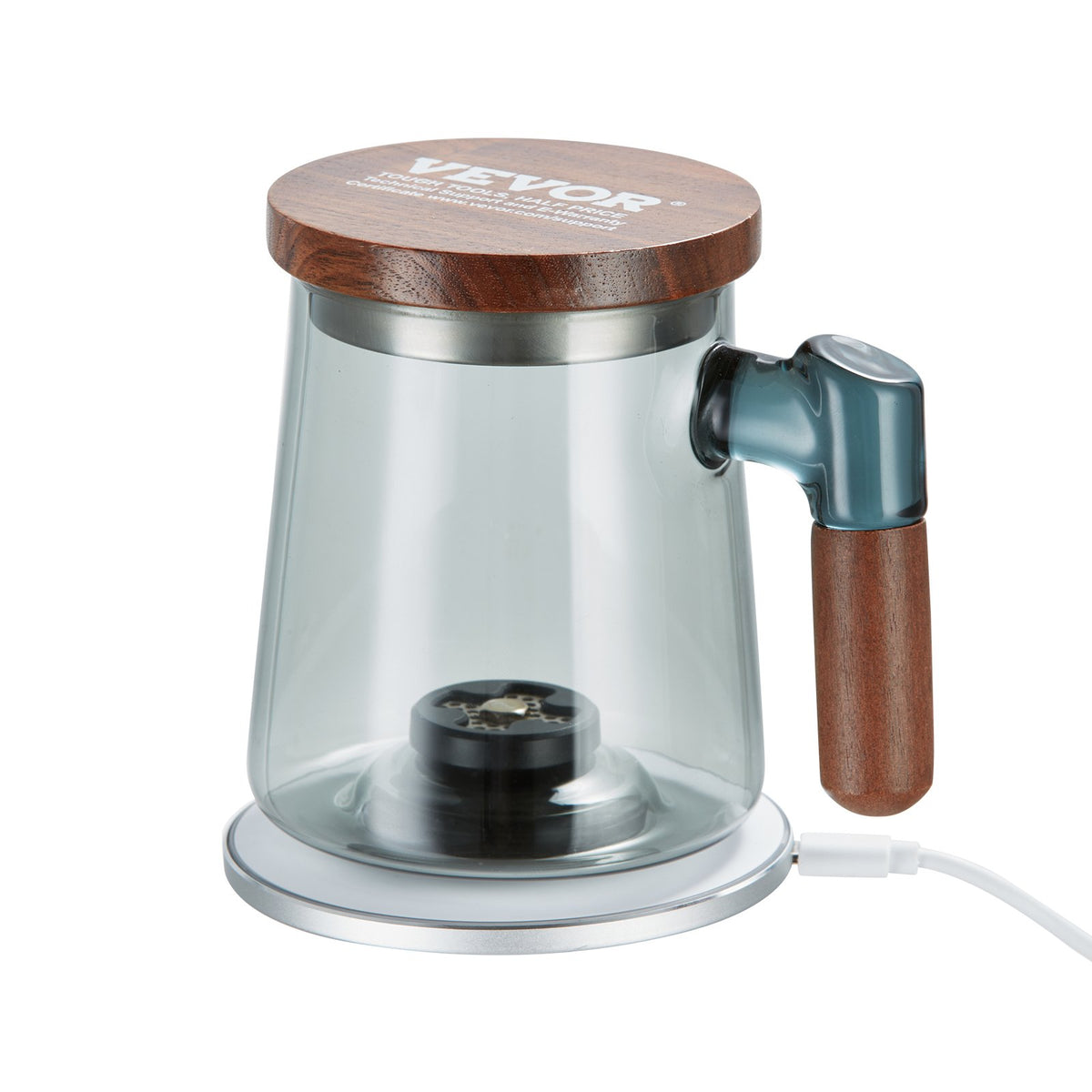 Hydrogen Water Cup 400ml Portable SPE Hydrogen Rich Water Ionizer Glass Bottle