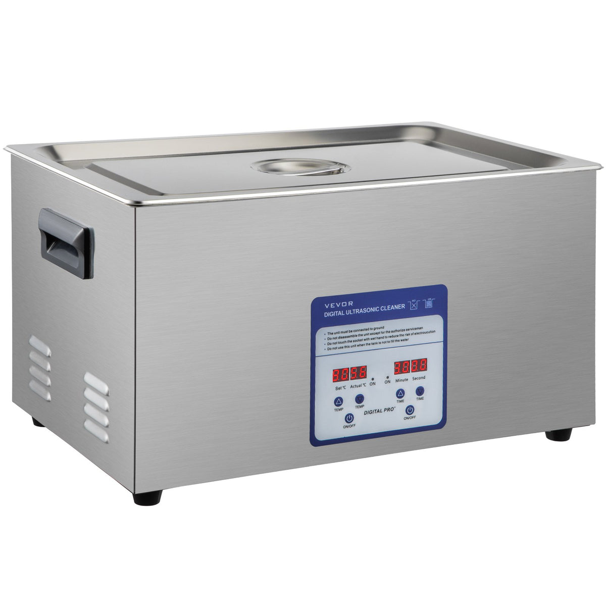 Ultrasonic Cleaner 30L 40kHz Stainless Steel Machine with Heater and Timer