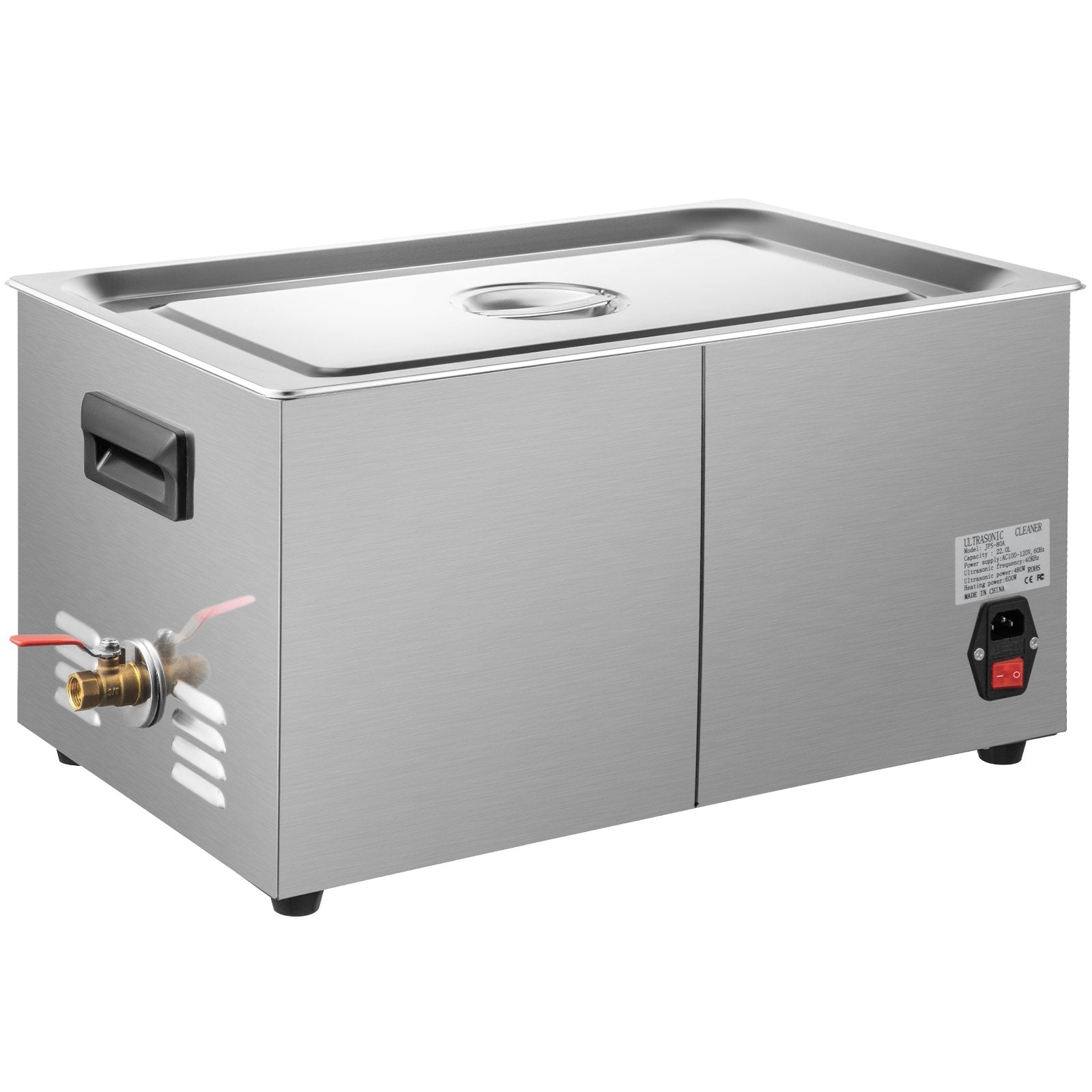 Ultrasonic Cleaner 30L 40kHz Stainless Steel Machine with Heater and Timer