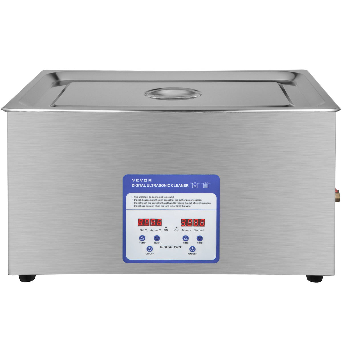 Ultrasonic Cleaner 30L 40kHz Stainless Steel Machine with Heater and Timer