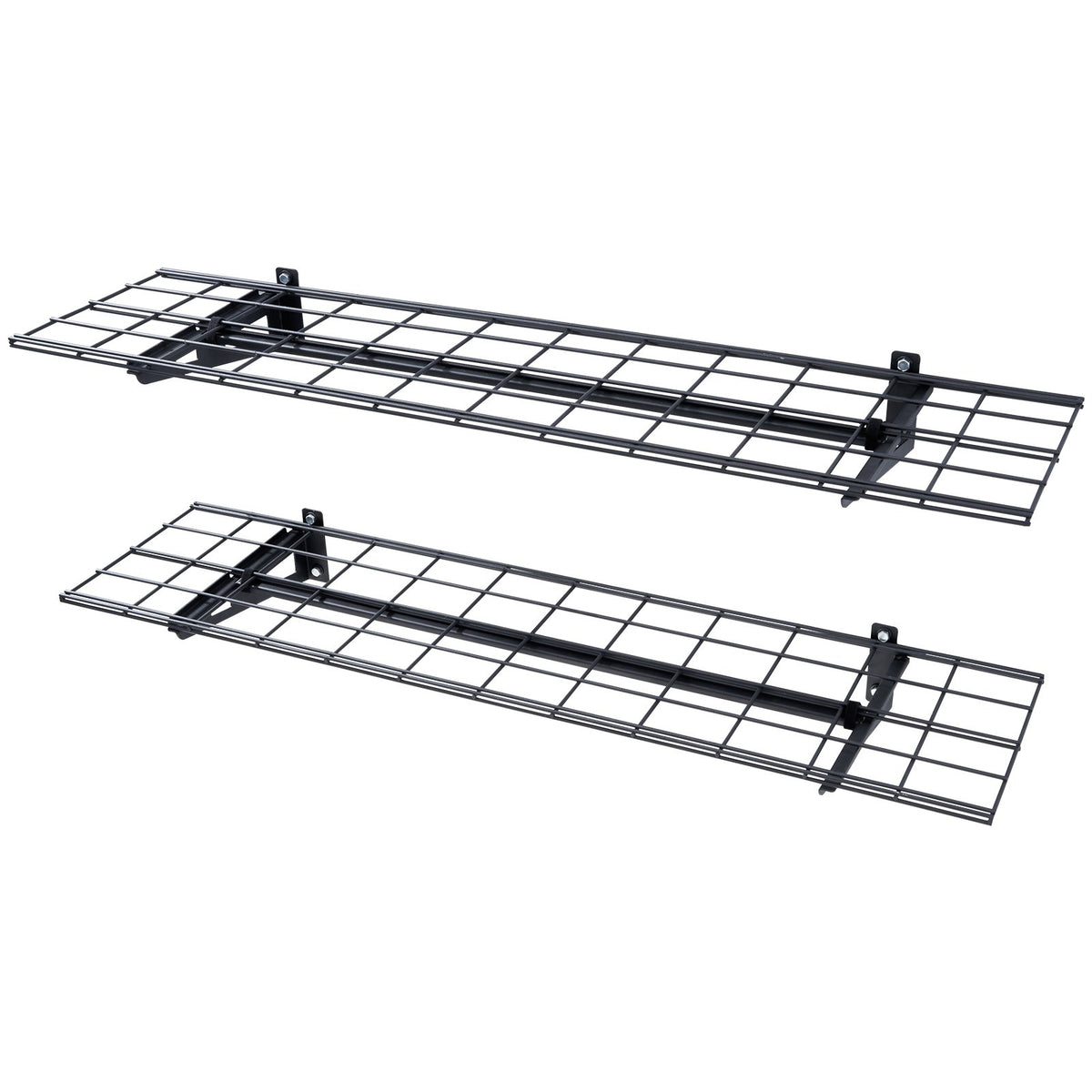 Garage Storage Shelving 2-Pack 48x12in Heavy-Duty Wall Mounted 400lbs Capacity
