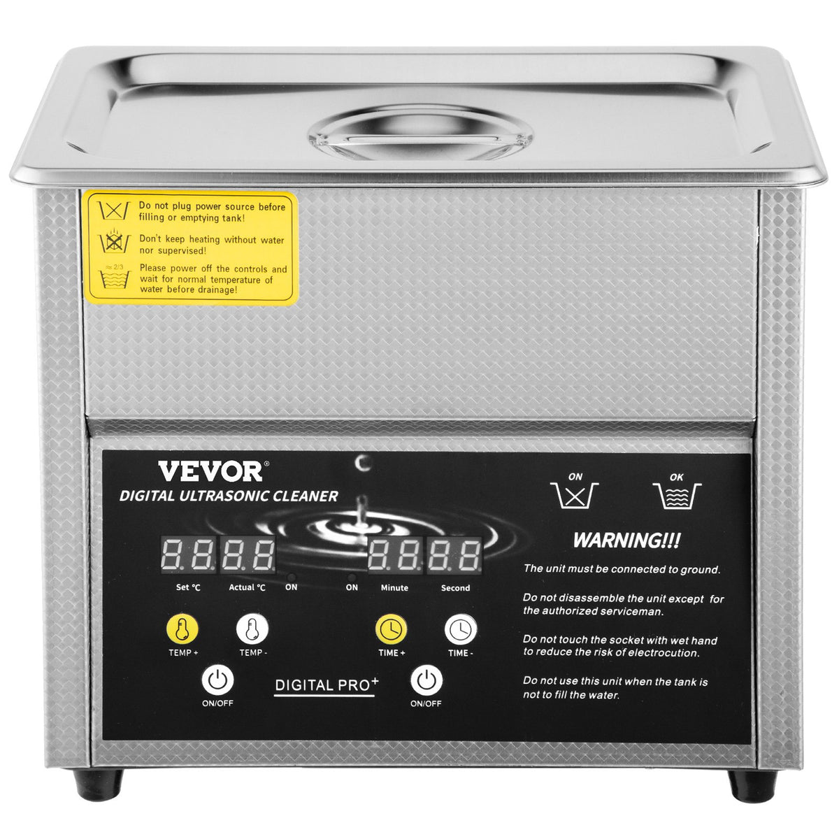 Jewelry Ultrasonic Cleaner with Heater Timer for Rings Eyeglasses Dentures