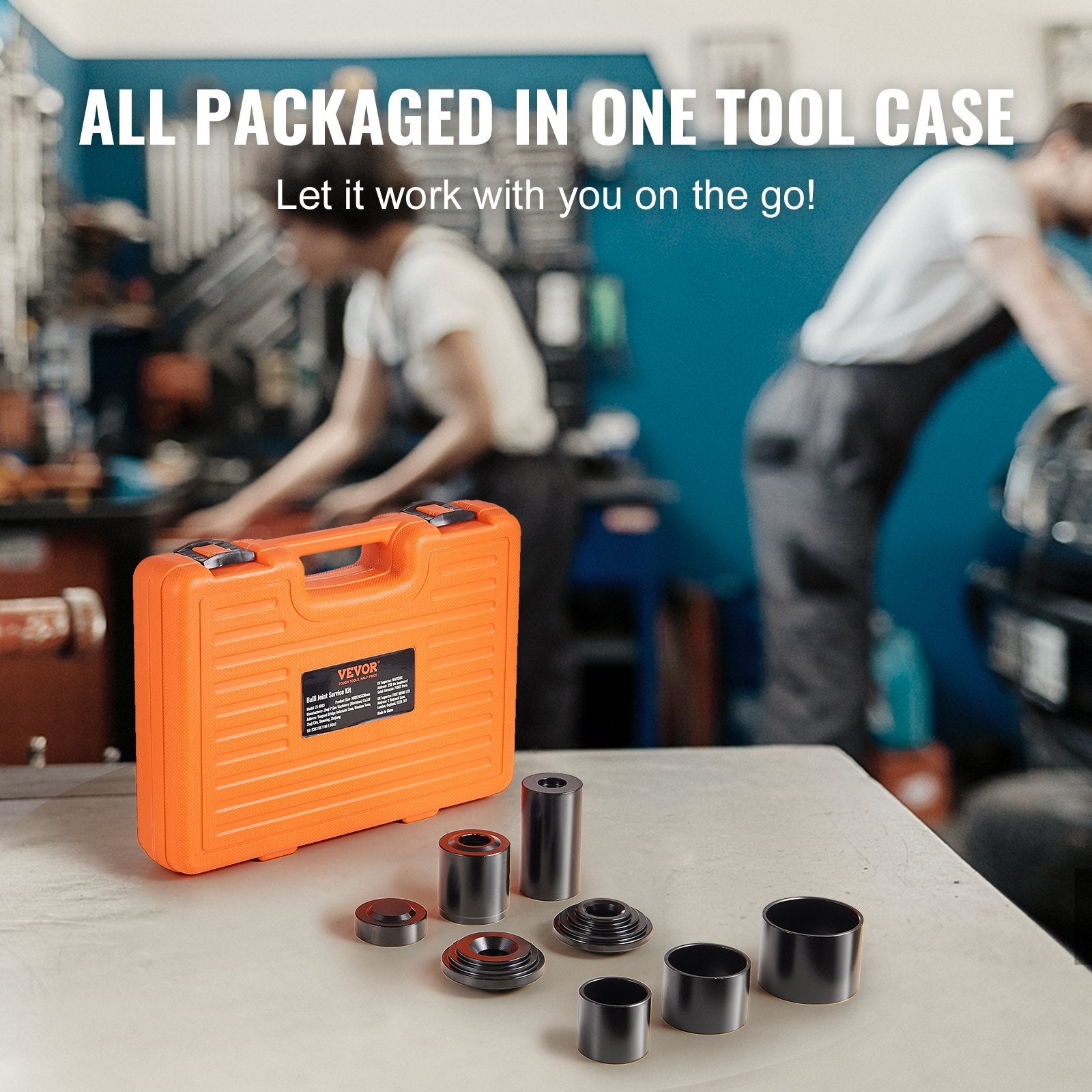 Ball Joint Press Kit 10-Pc C-Press Tool Set Heavy-Duty for 2WD & 4WD Car Repair