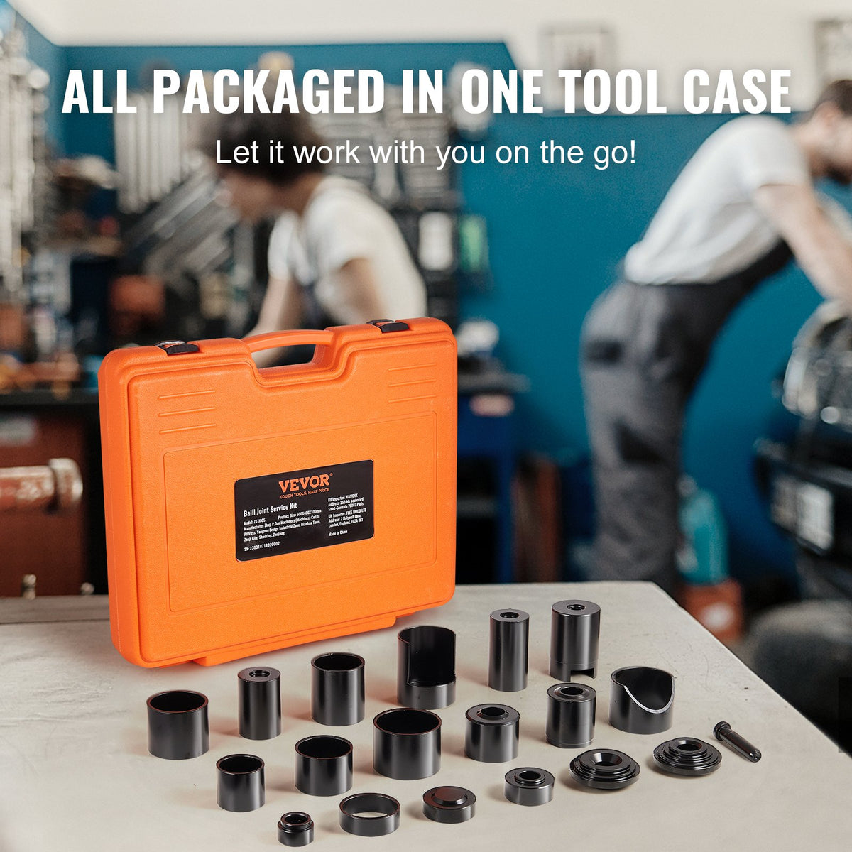 Ball Joint Press Kit 21-Pc C-Press Tool Set Heavy-Duty for 2WD & 4WD Car Repair