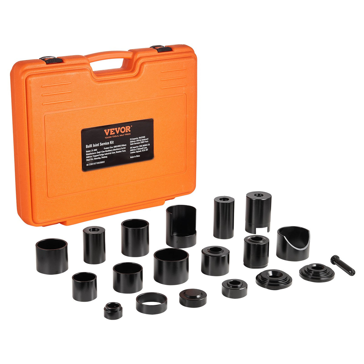 Ball Joint Press Kit 21-Pc C-Press Tool Set Heavy-Duty for 2WD & 4WD Car Repair