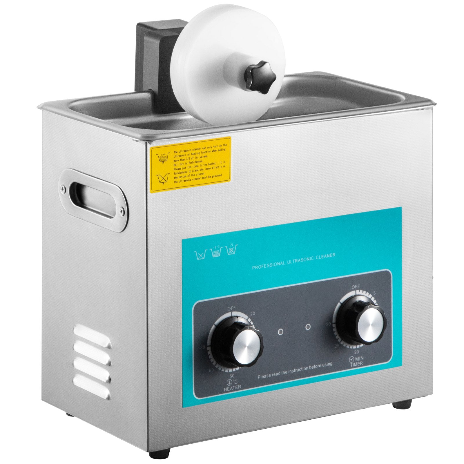 Ultrasonic Vinyl Record Cleaner 6L 40kHz 8 Records Stainless Steel Tank