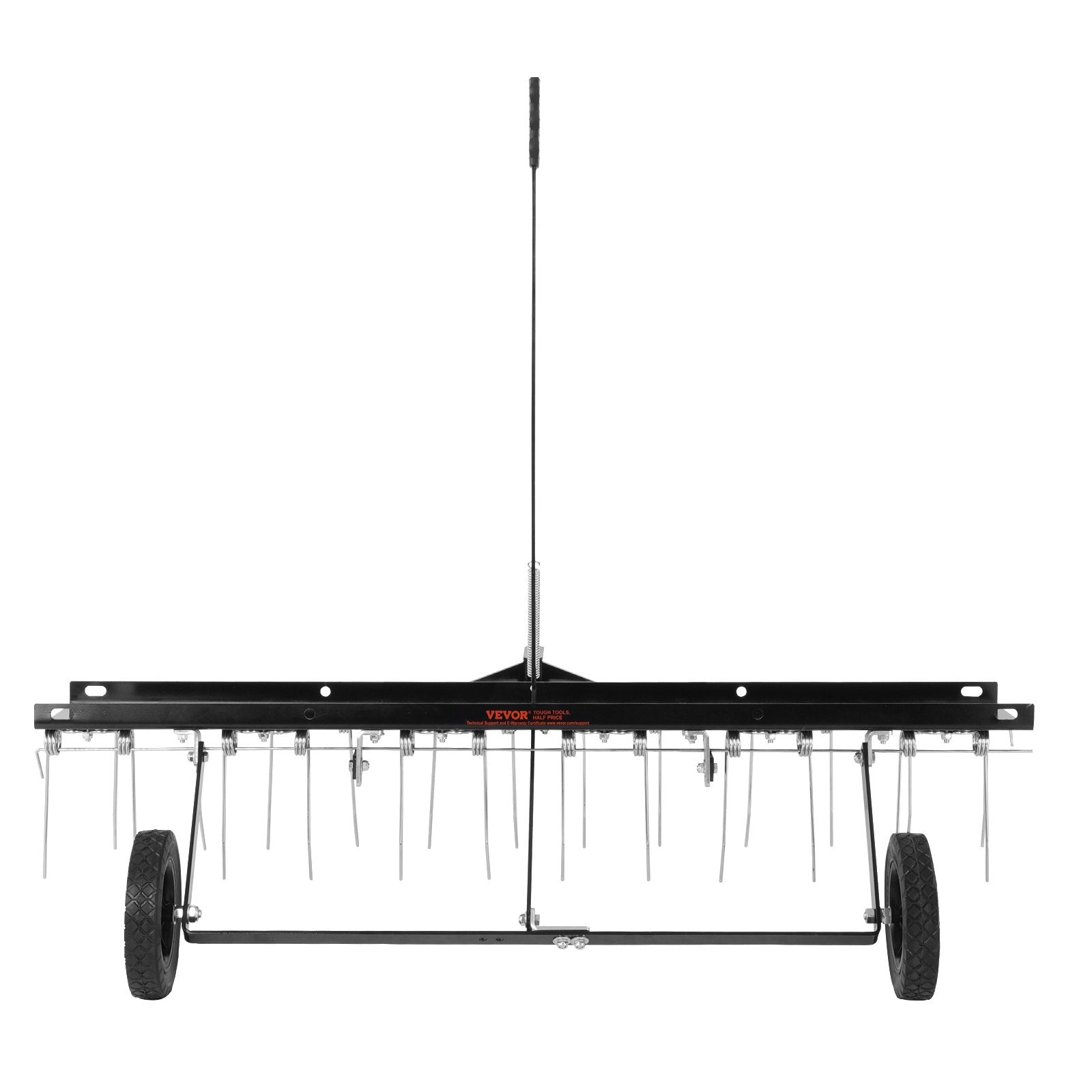 Tow Behind Lawn Dethatcher Rake with Steel Tines for ATV and Mower