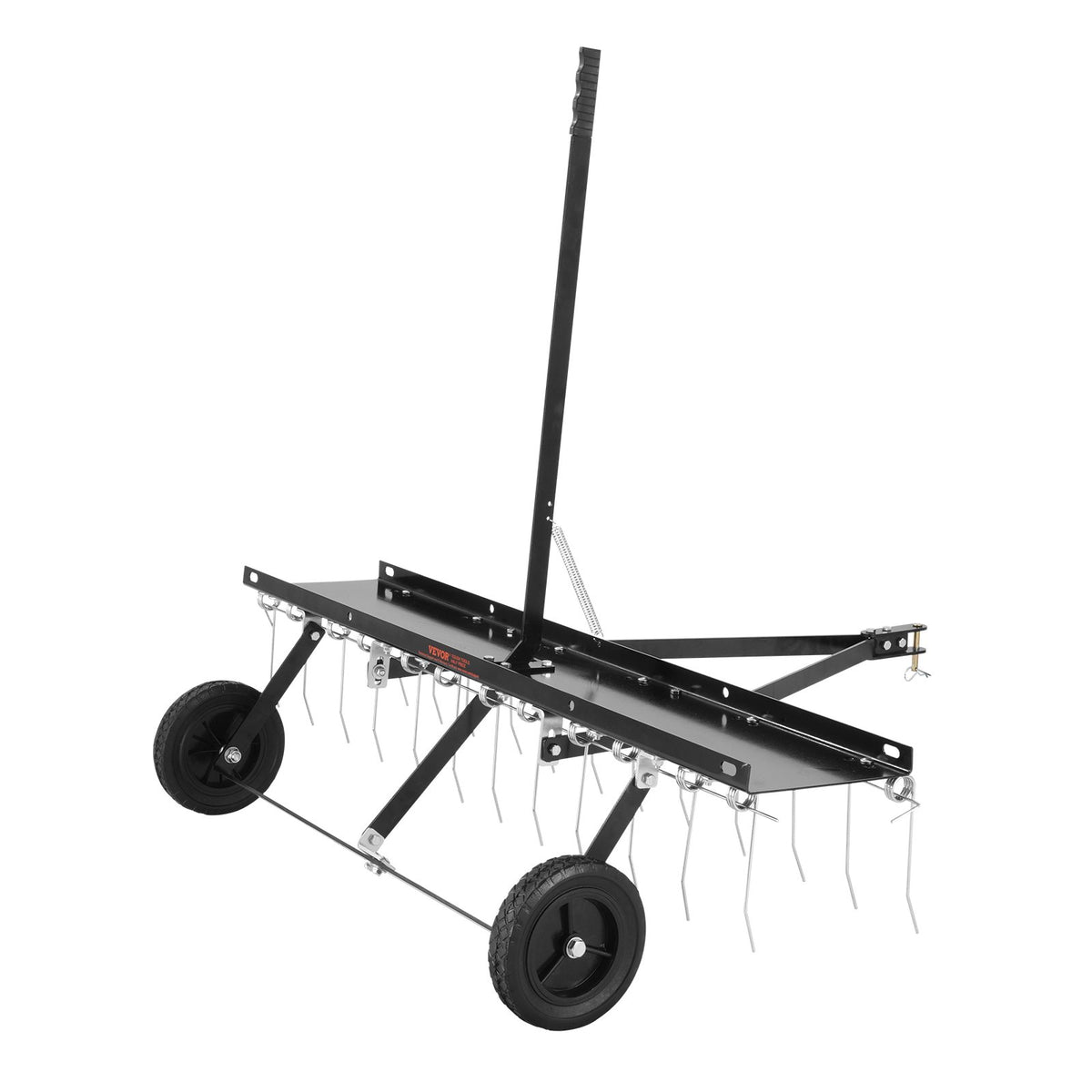 Tow Behind Lawn Dethatcher Rake with Steel Tines for ATV and Mower
