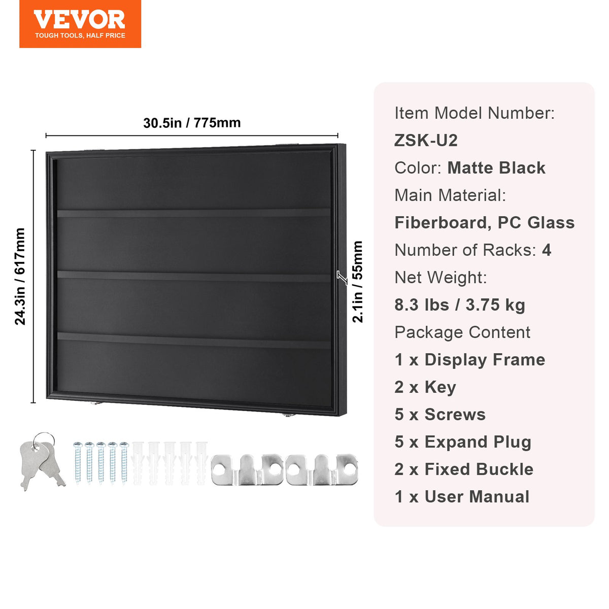 36 Graded Sports Card Display Case Lockable Wall Cabinet with UV Protection