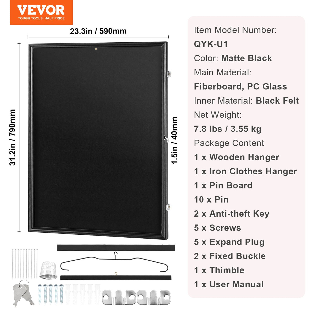 Jersey Display Frame Case Lockable Shadow Box with UV Protection