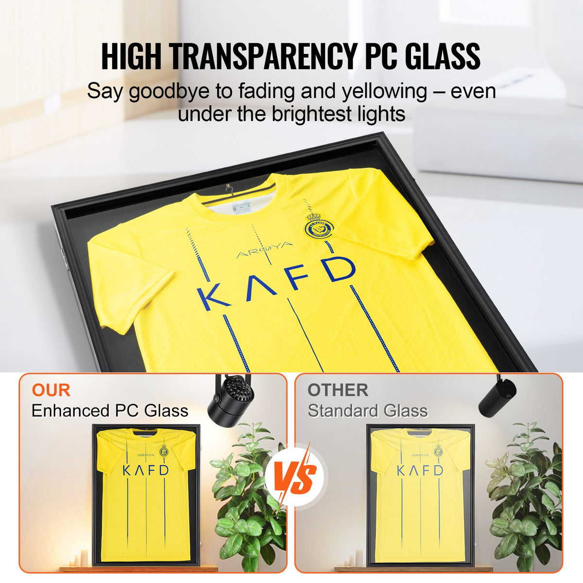 Jersey Display Frame Case Lockable Shadow Box