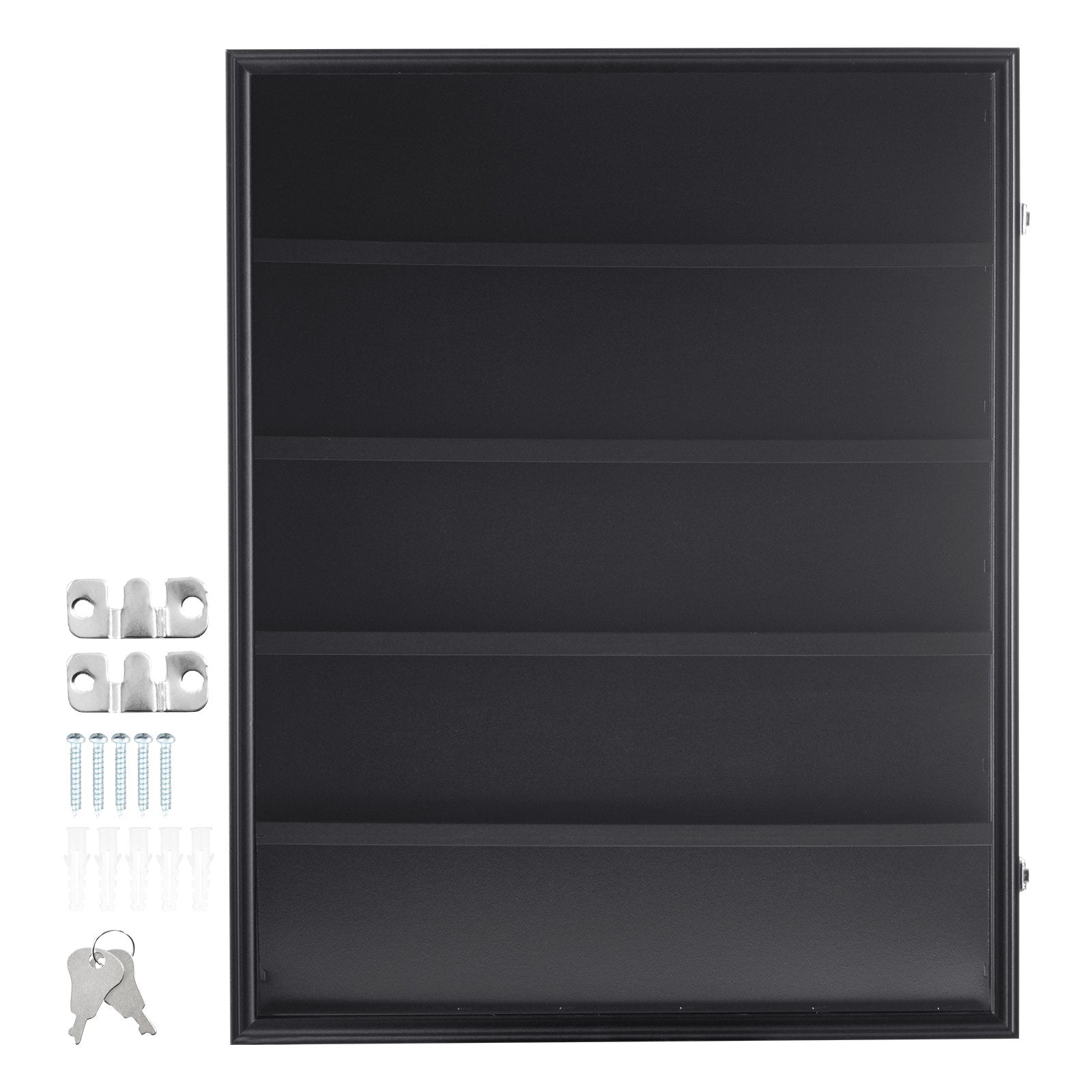 35 Graded Sports Card Display Case Lockable Wall Cabinet with UV Protection