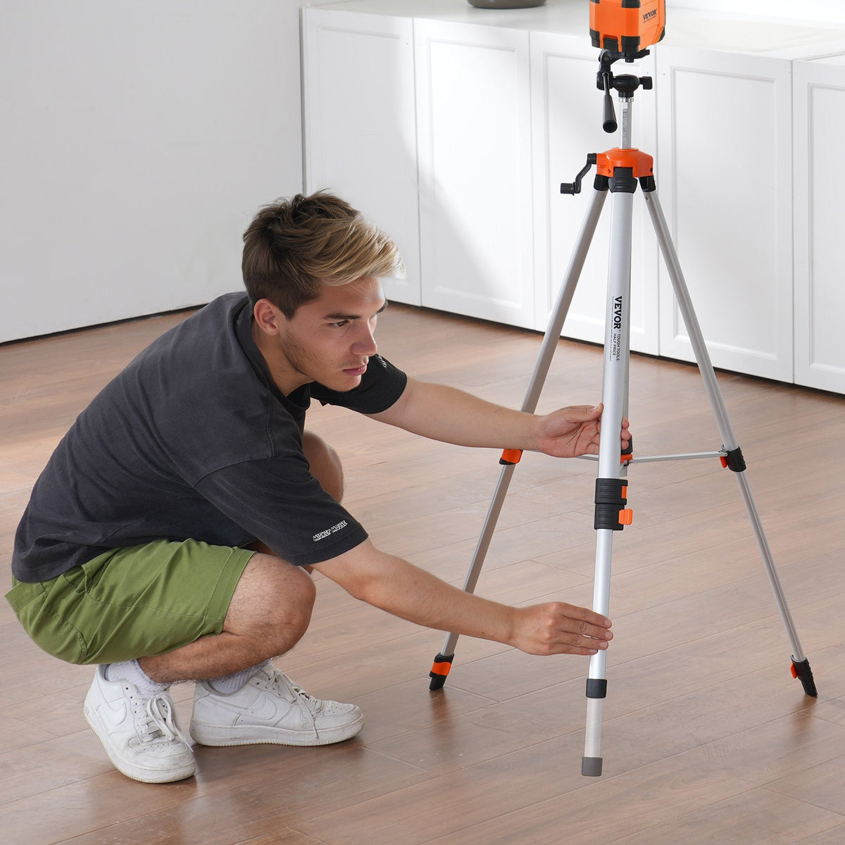 Laser Level Tripod, 1/4 x 20 Thread, 27.36-68.11 Inch Height Adjustable Stand