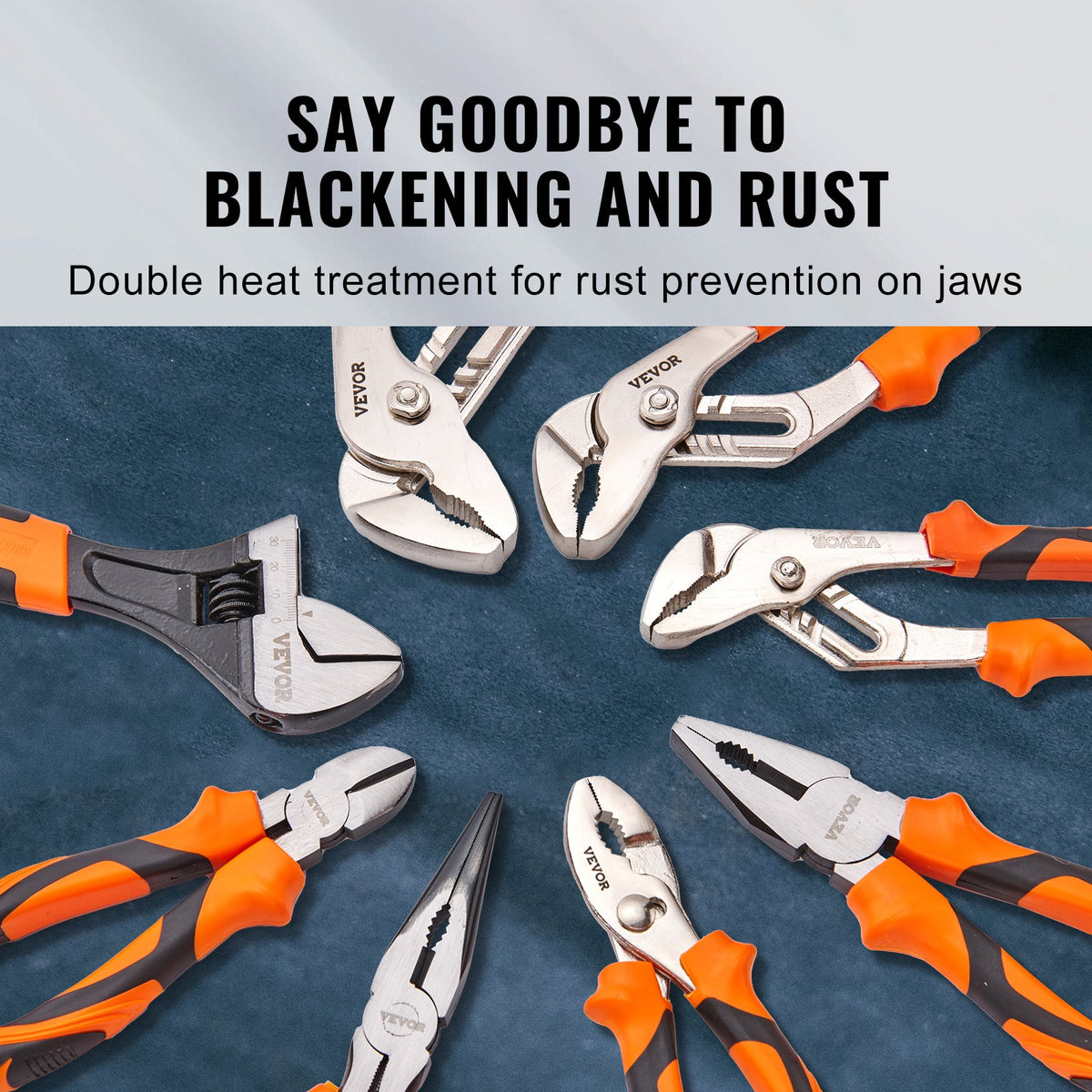Pliers Set Groove Joint Pliers 8-Piece High Carbon Steel 12