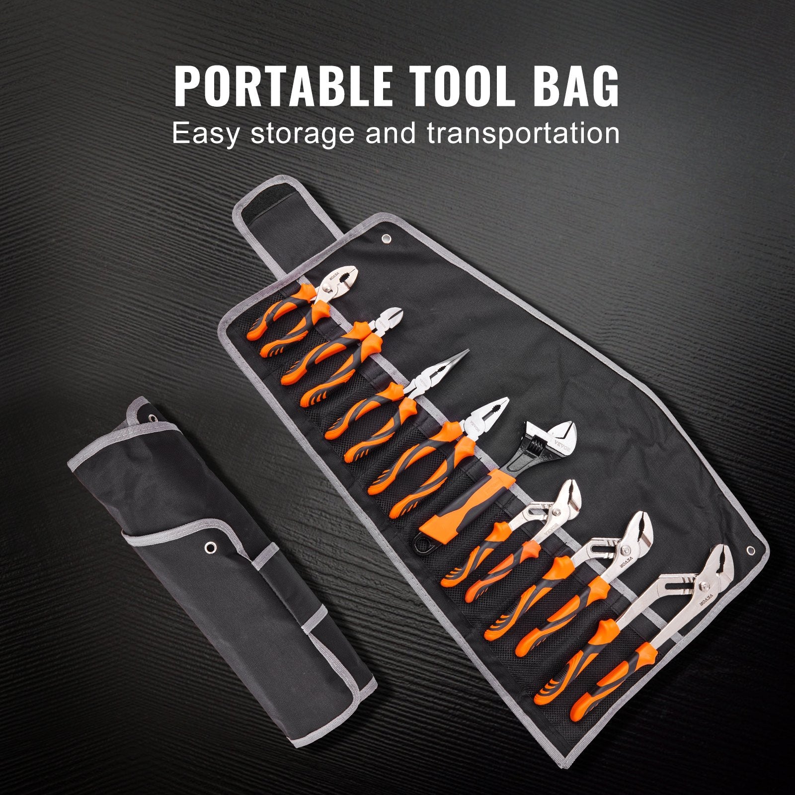 Pliers Set Groove Joint Pliers 8-Piece High Carbon Steel 12