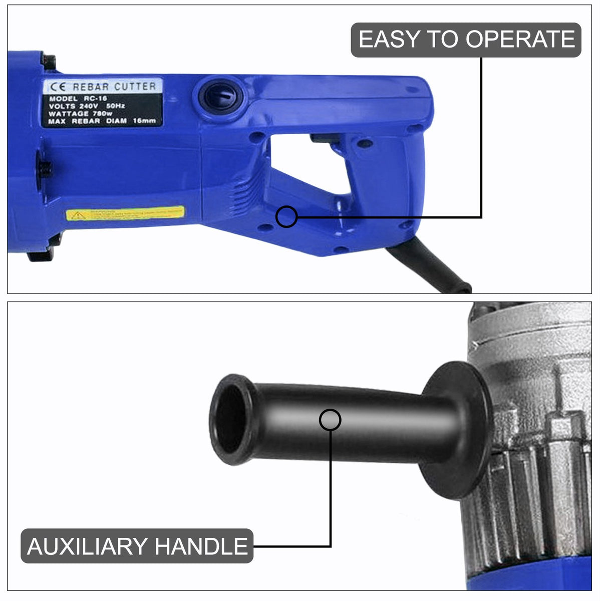 Electric Rebar Cutter 16mm Reo Steel Cutter for Concrete Construction