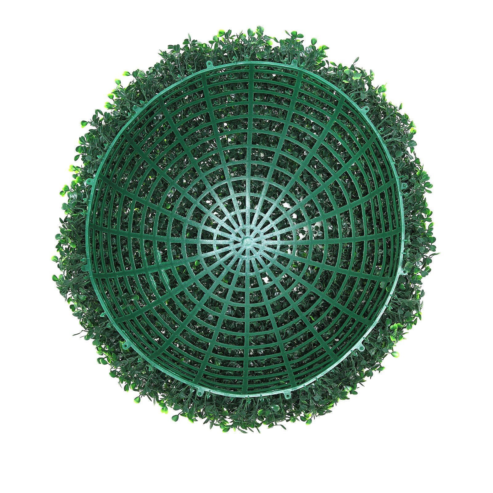 2PCS 16in Artificial Boxwood Topiary Trees Ball Shape Faux Plants for Home Décor